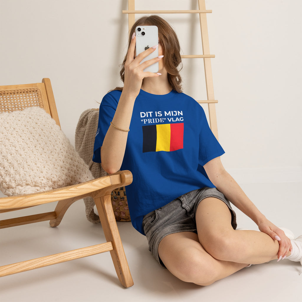 Belgian Pride Flag Unisex Tee ( Small Print )- Celebrate Patriotism, Casual Wear, Gift for Allies