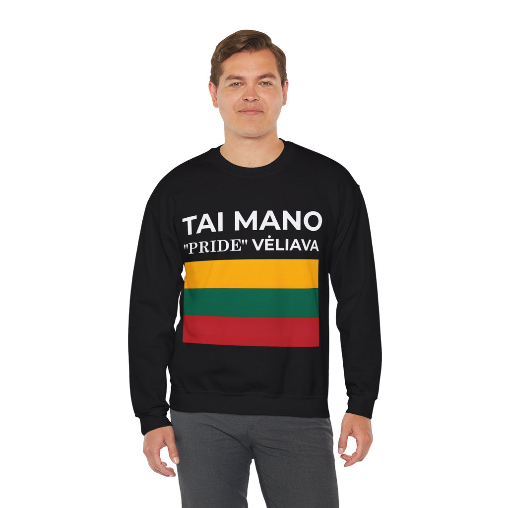 Lithuanian Pride Crewneck Sweatshirt | Unisex Casual Wear, Cozy Fashion, Statement Sweater - Mega Movement