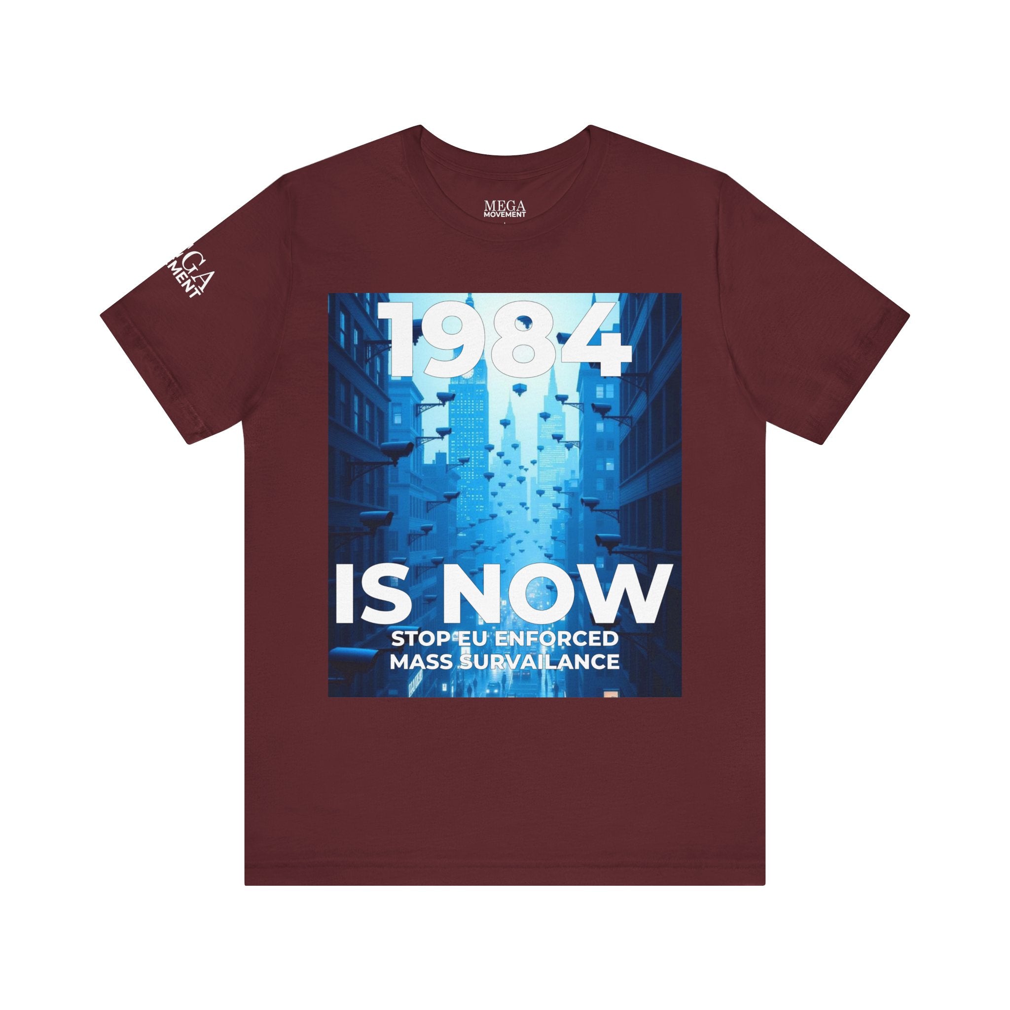 Dystopian Theme Shirt, Statement Tee, Gift for Activists, Casual Everyday Wear - Mega Movement