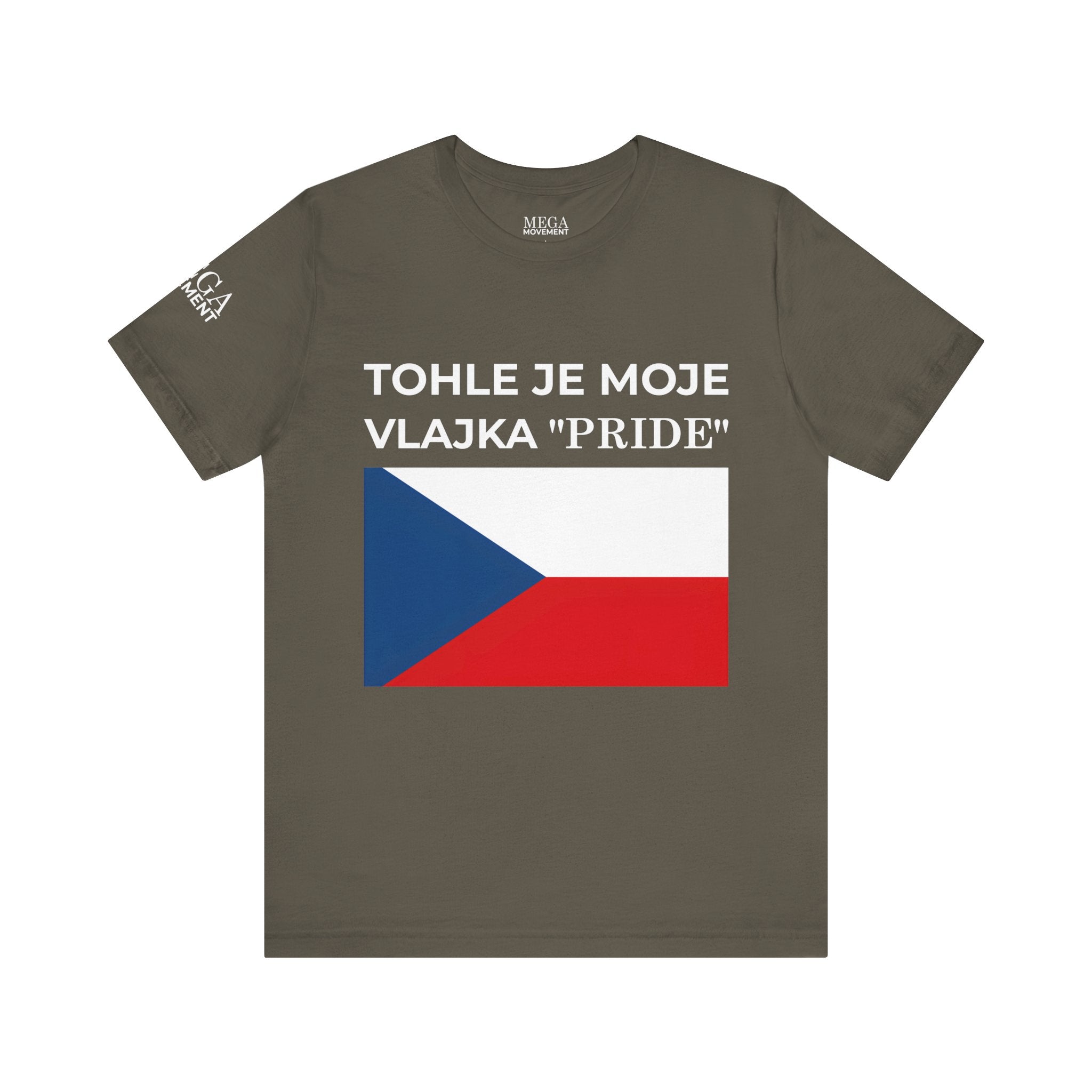 Czech Flag Unisex Jersey Tee, Casual Style, Travel Enthusiast Gift, National Pride Shirt, Summer Wardrobe Essential - Mega Movement