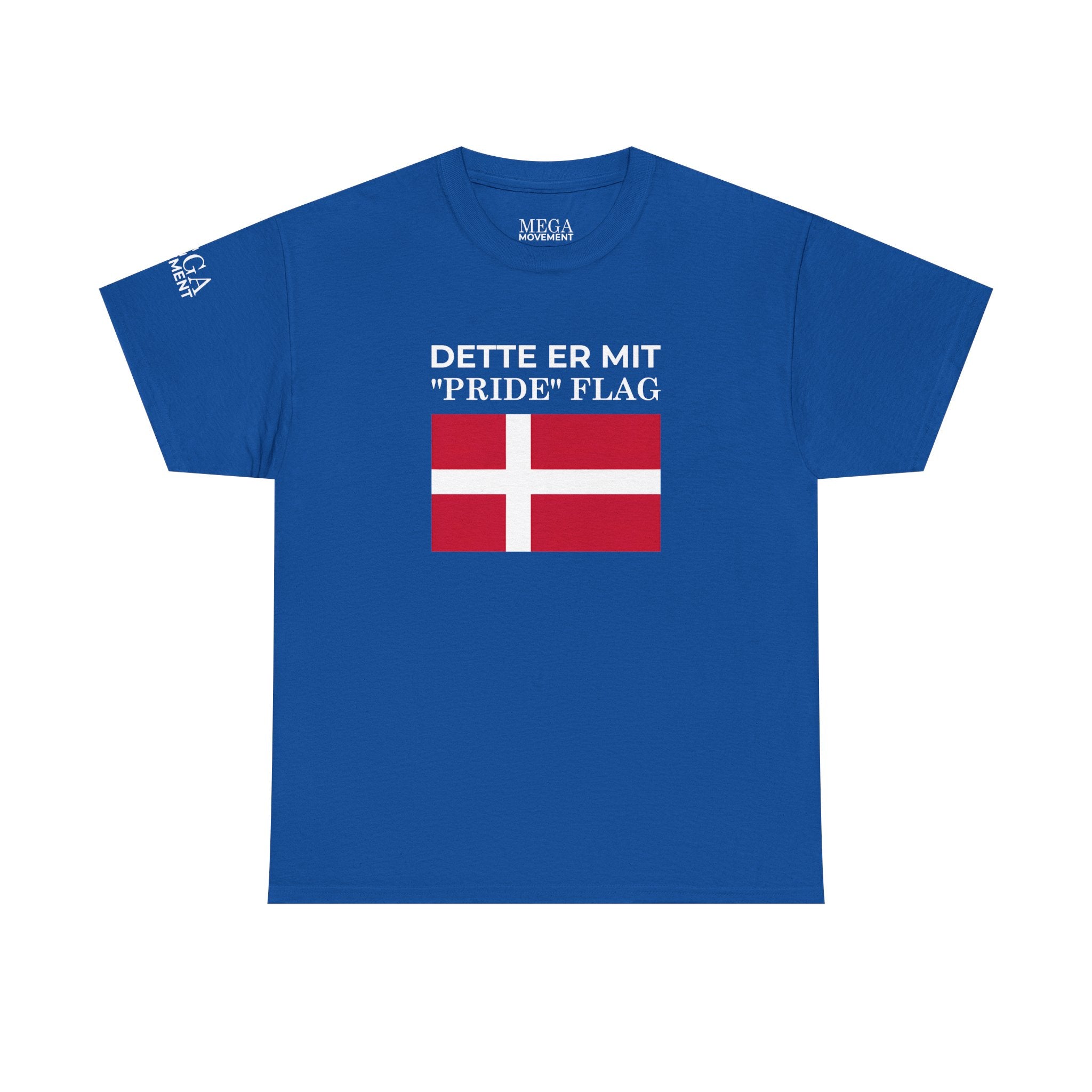 Danish Flag 'Dette er mit 2Pride2 Flag' T-Shirt ( Small Print )