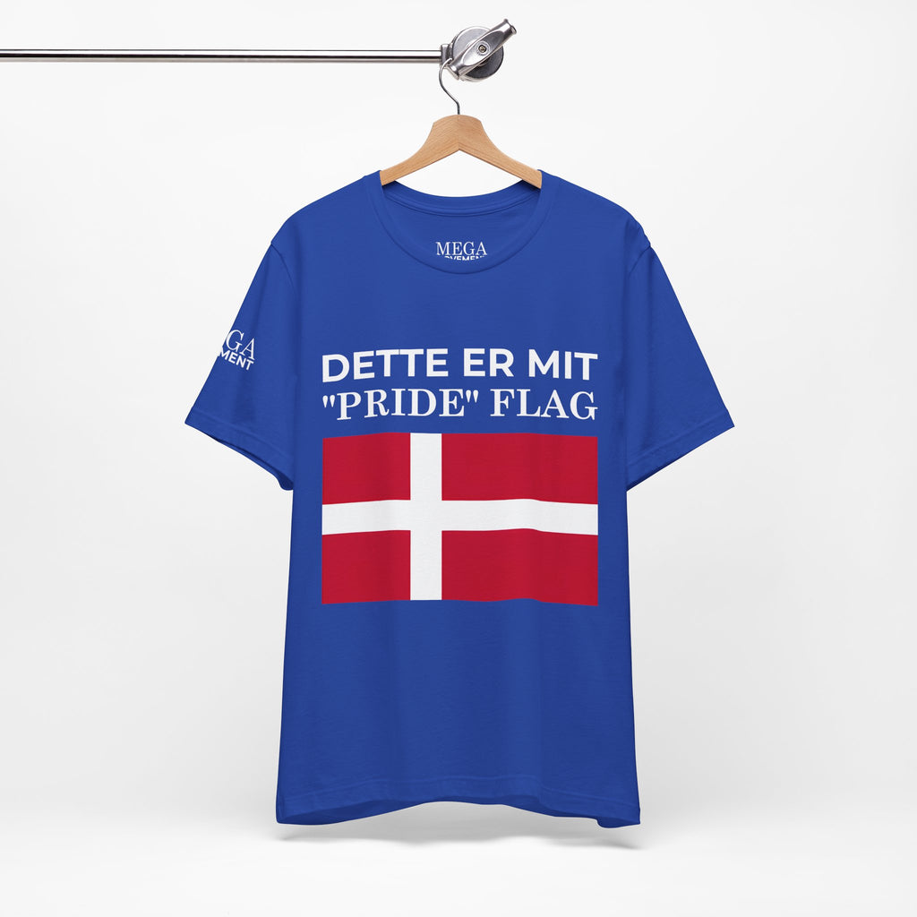 Denmark Pride Flag Unisex Tee - Celebrate Every Day, Patriotic Apparel, Gender Neutral Shirt, Casual Wear, Gift for Pride Month - Mega Movement