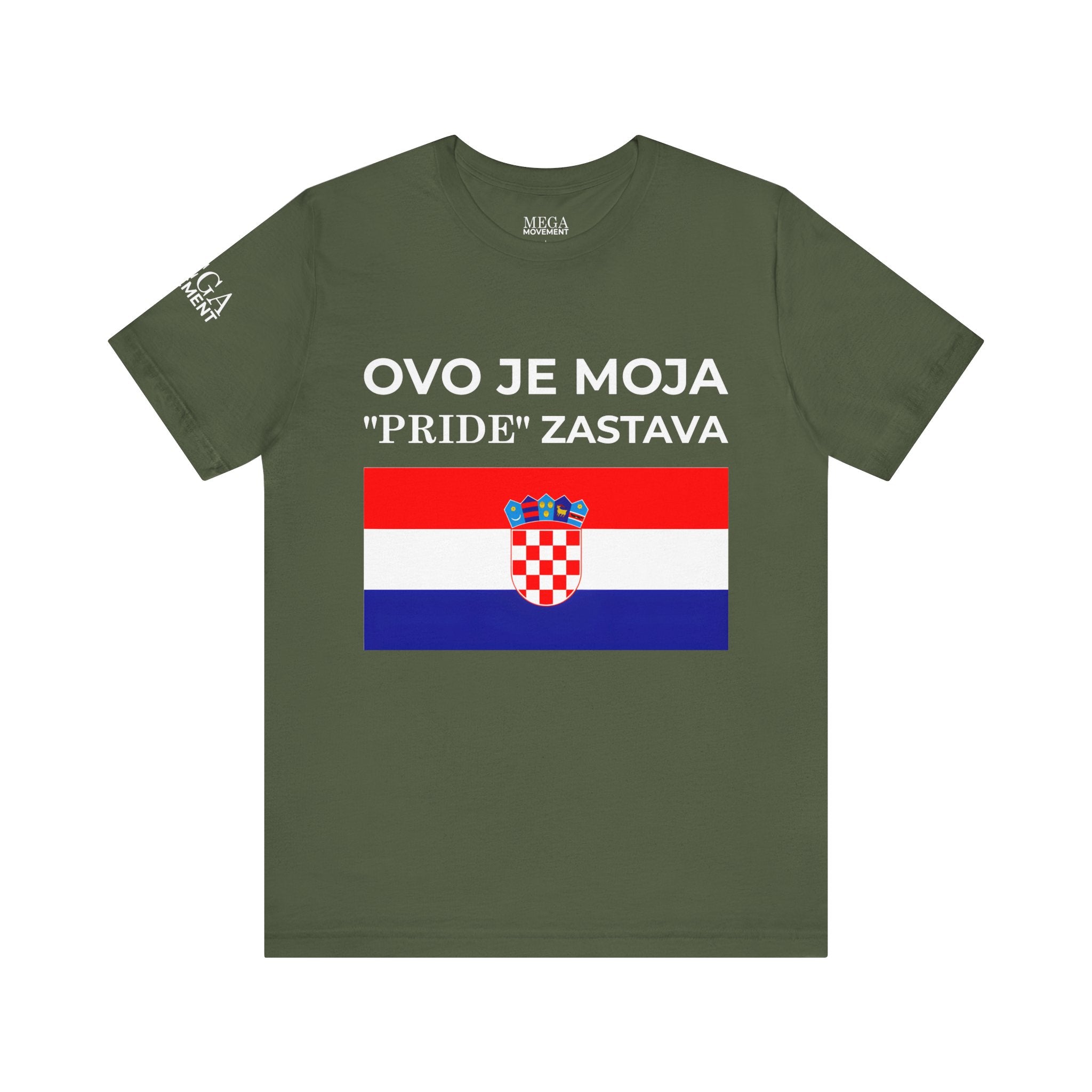 Croatia Pride Tee, Unisex Short Sleeve Shirt, Summer Festival Top, Gifts for Patriots - Mega Movement