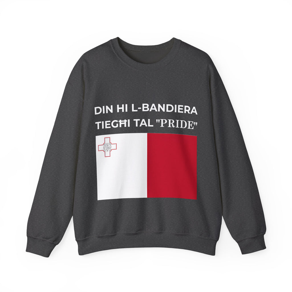 Malta Pride Flag Crewneck Sweatshirt, Unisex Apparel, Festival Clothing, Comfort Wear - Mega Movement