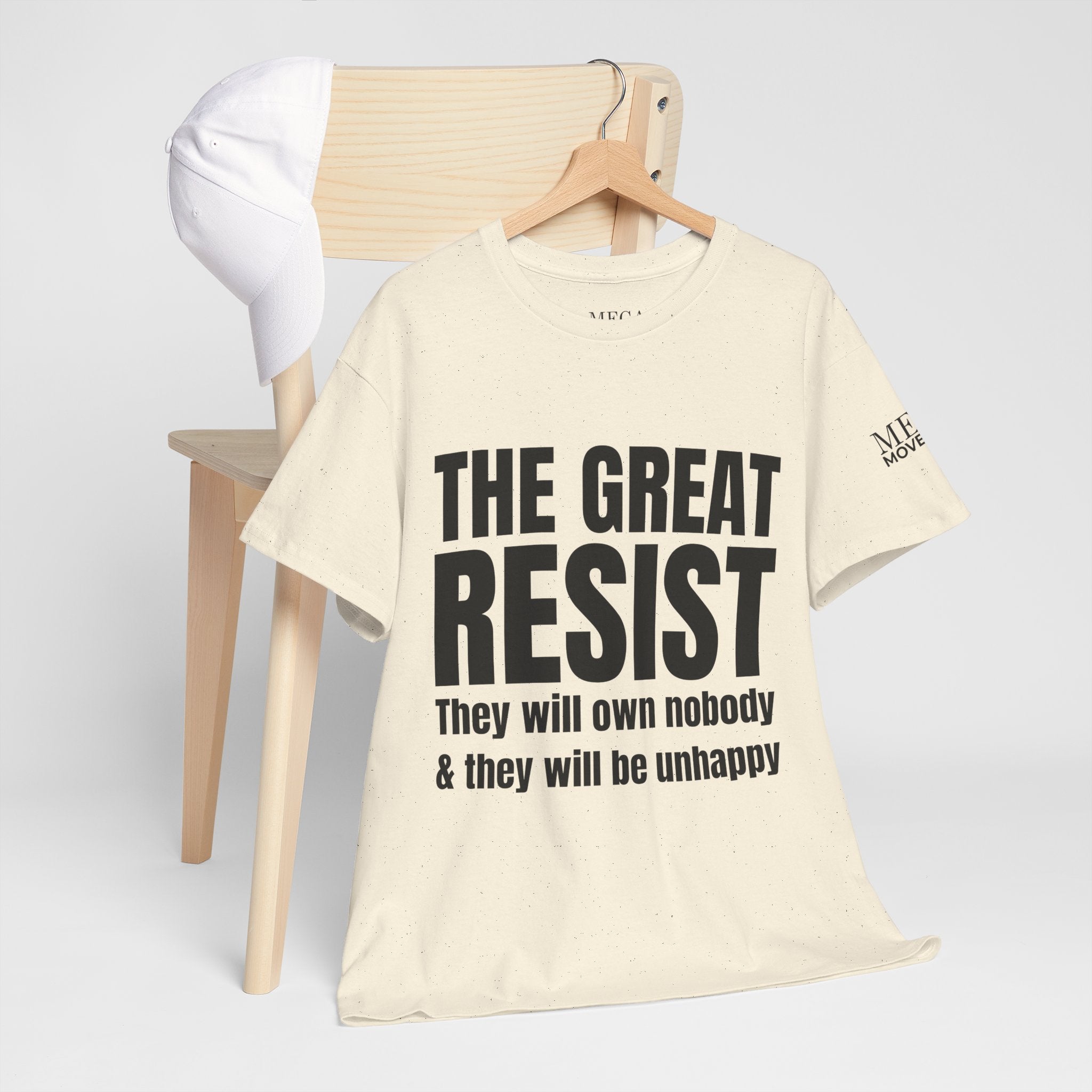 The Great Resist Casual Unisex Heavy Cotton Tee – Stand Against the W.E.F. Agenda - Mega Movement