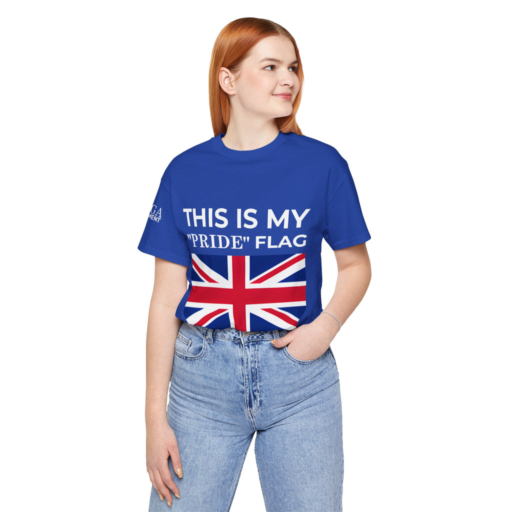 British Pride Flag Unisex Tee, Casual Wear, Daily Style - Mega Movement