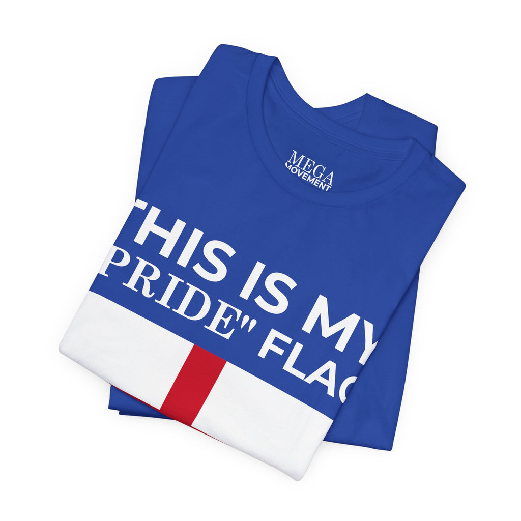 English Pride Flag T-Shirt, Unisex Tee for Festivals, Casual Wear, Birthday Gift, Holiday Shirt - Mega Movement
