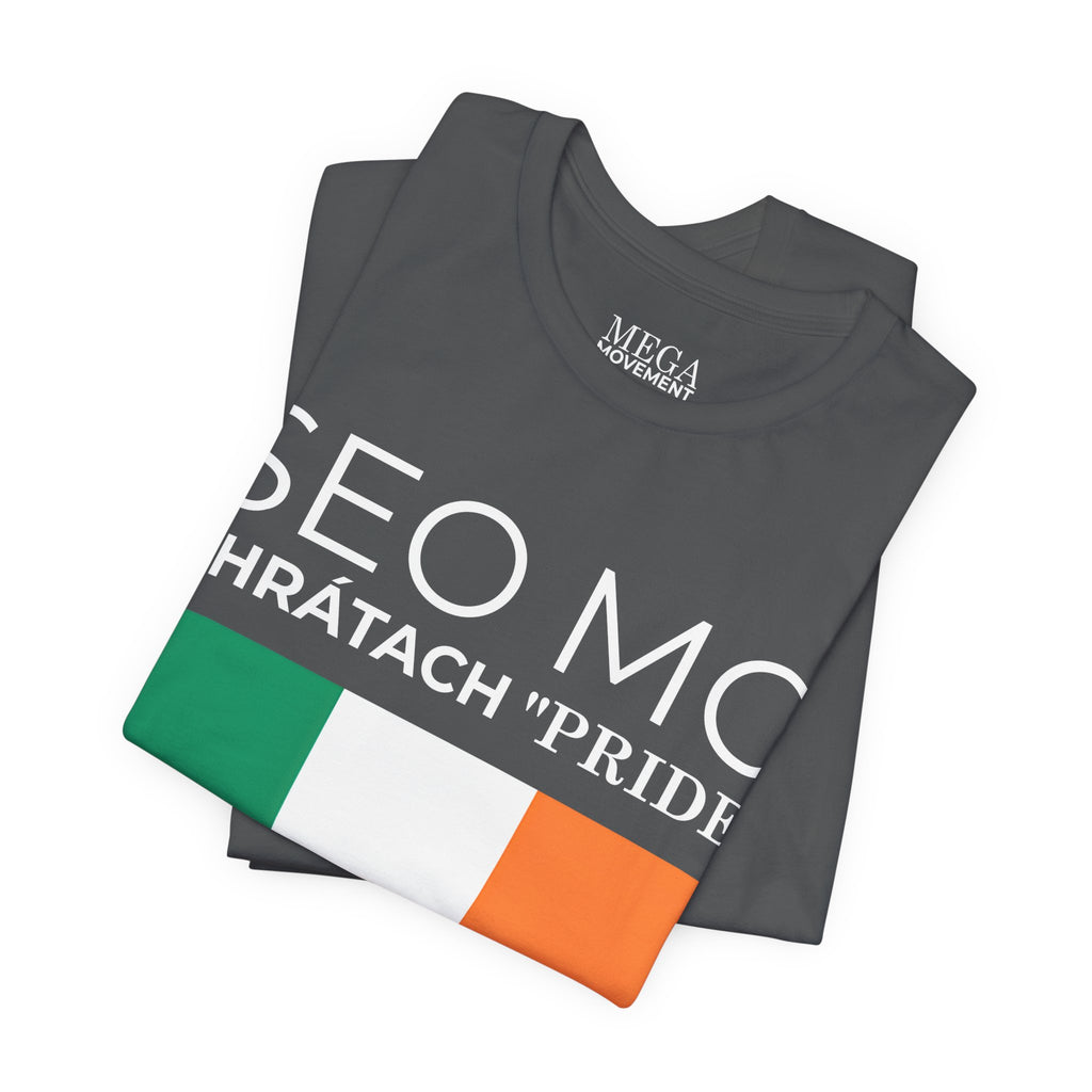 Irish Pride Unisex Short Sleeve Tee, St. Patrick's Day Shirt, Casual Wear, Unisex Tee, Comfortable Summer Top, Gift for Her/Him - Mega Movement