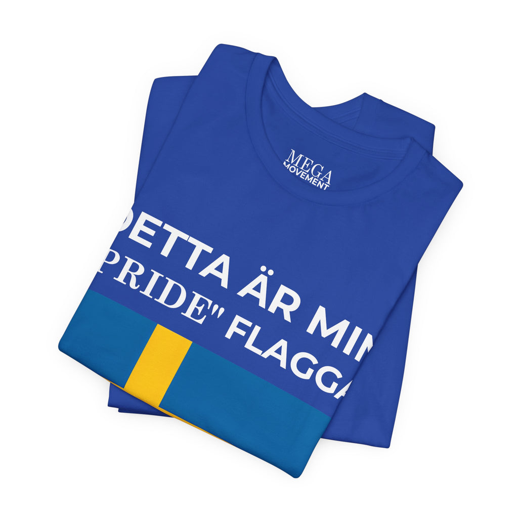 Swedish Flag Unisex Jersey Tee, Casual T-Shirt, Gifts for Sweden Lovers, Summer Style, Travel Apparel, National Day Wear - Mega Movement