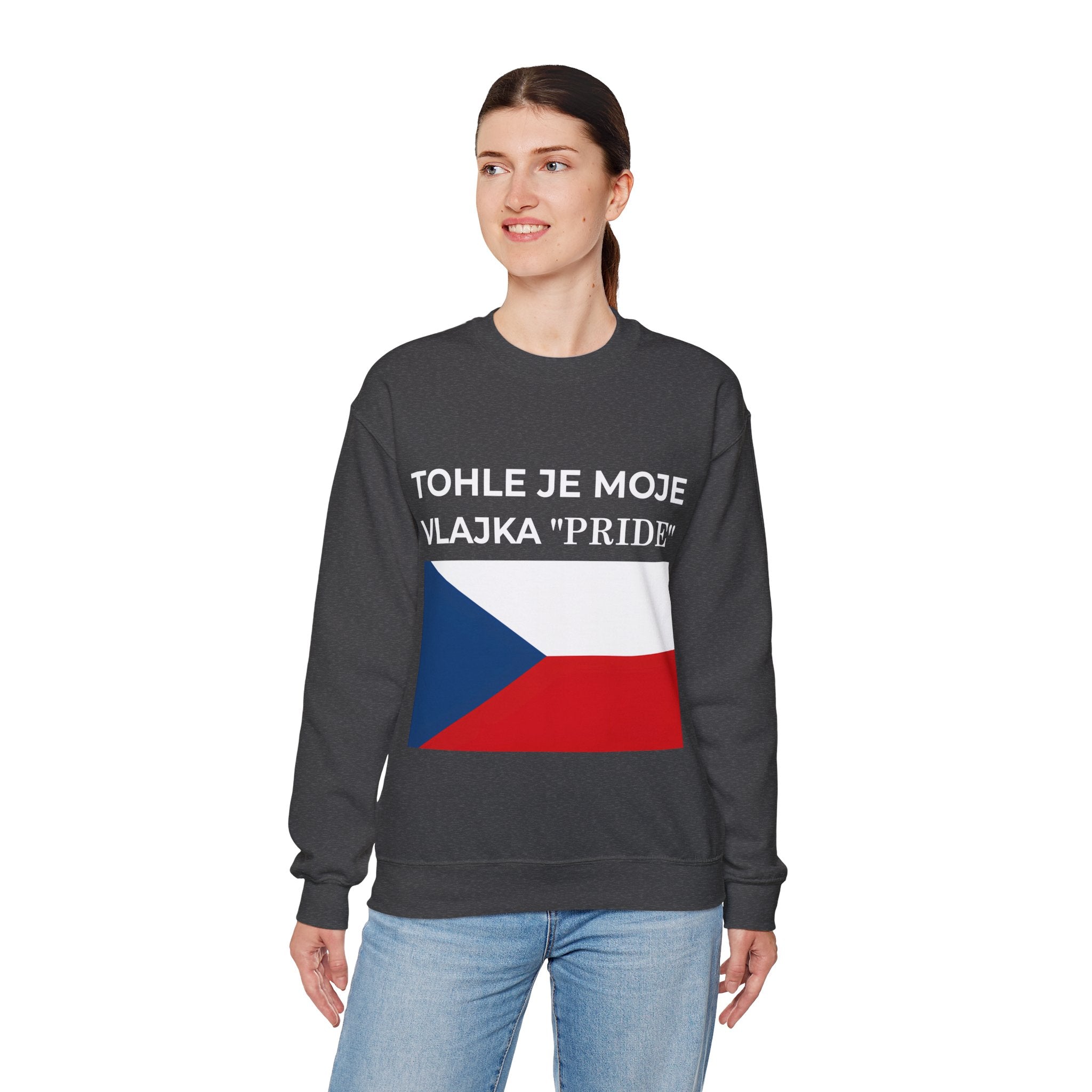 Czech Pride Crewneck Sweatshirt, Unisex Sweatshirt, Comfortable Casual Wear - Mega Movement