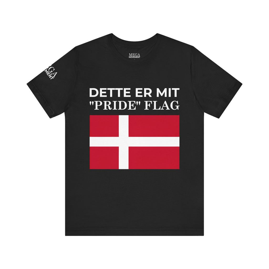 Denmark Pride Flag Unisex Tee - Celebrate Every Day, Patriotic Apparel, Gender Neutral Shirt, Casual Wear, Gift for Pride Month - Mega Movement