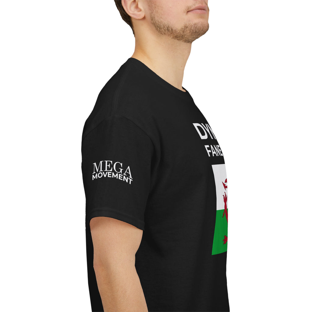 Welsh Pride T-Shirt ( Small Print ) — "Dyma Fy Faner 'Pride'" Welsh Flag Tee