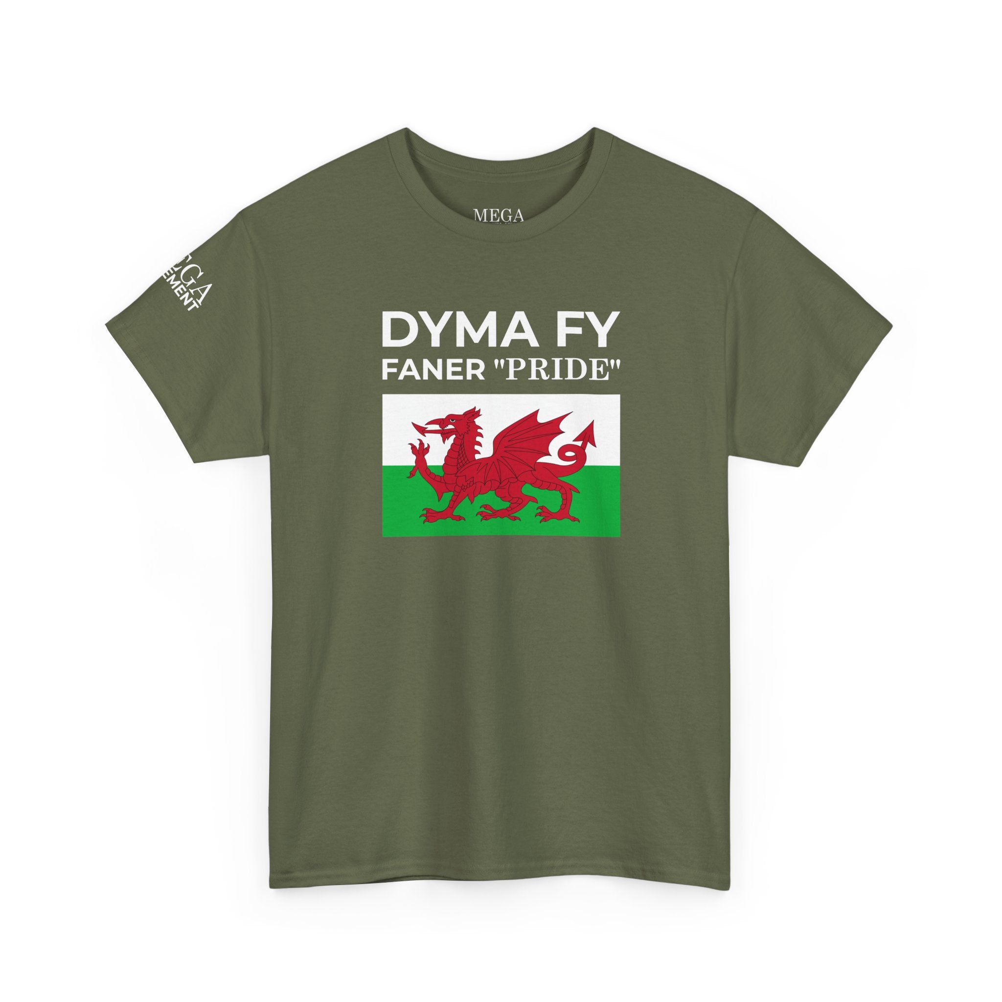 Welsh Pride T-Shirt ( Small Print ) — "Dyma Fy Faner 'Pride'" Welsh Flag Tee