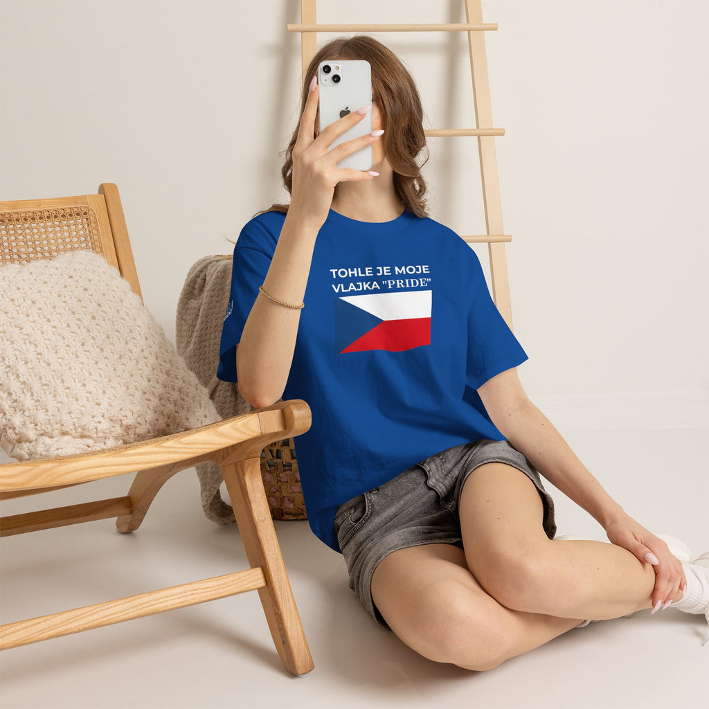 Czech Flag Tee ( Small Print ) — "TOHLE JE MOJE VLAJKA 'PRIDE'" Patriotic Czech T-Shirt