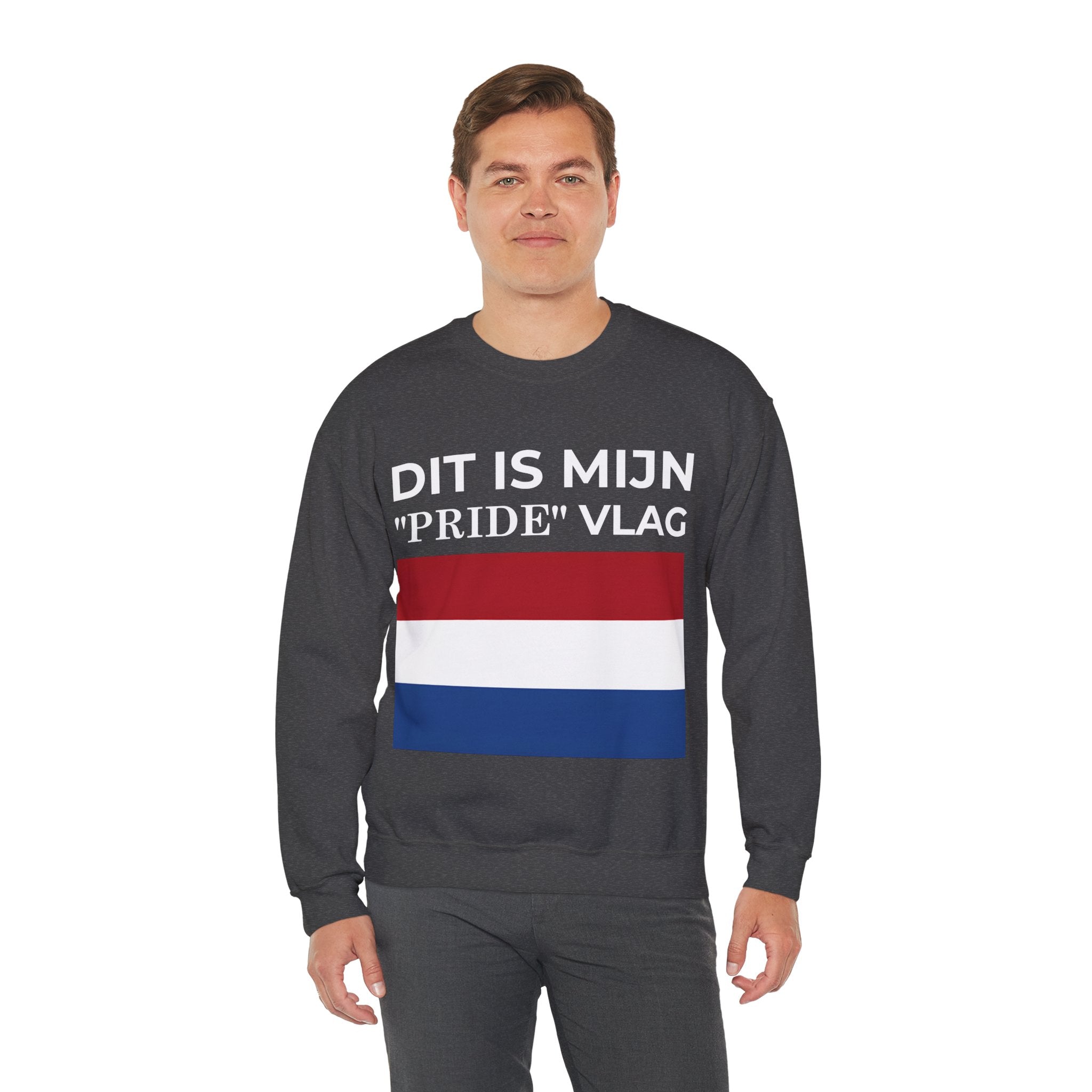 Netherland Pride Flag Crewneck Sweatshirt, Unisex Heavy Blend Sweatshirt, Gift, Comfortable Casual Wear, Celebrate [...] - Mega Movement
