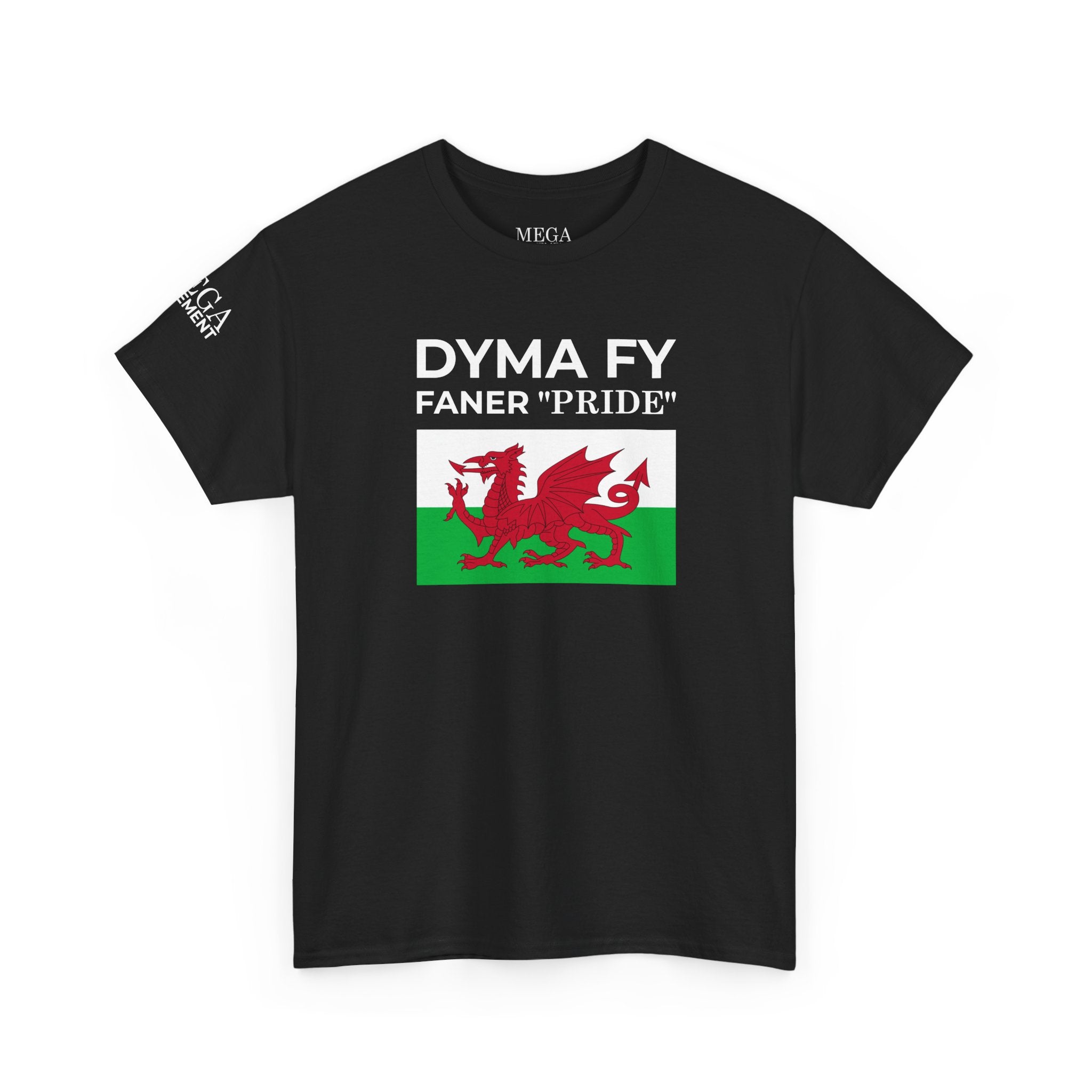 Welsh Pride T-Shirt ( Small Print ) — "Dyma Fy Faner 'Pride'" Welsh Flag Tee