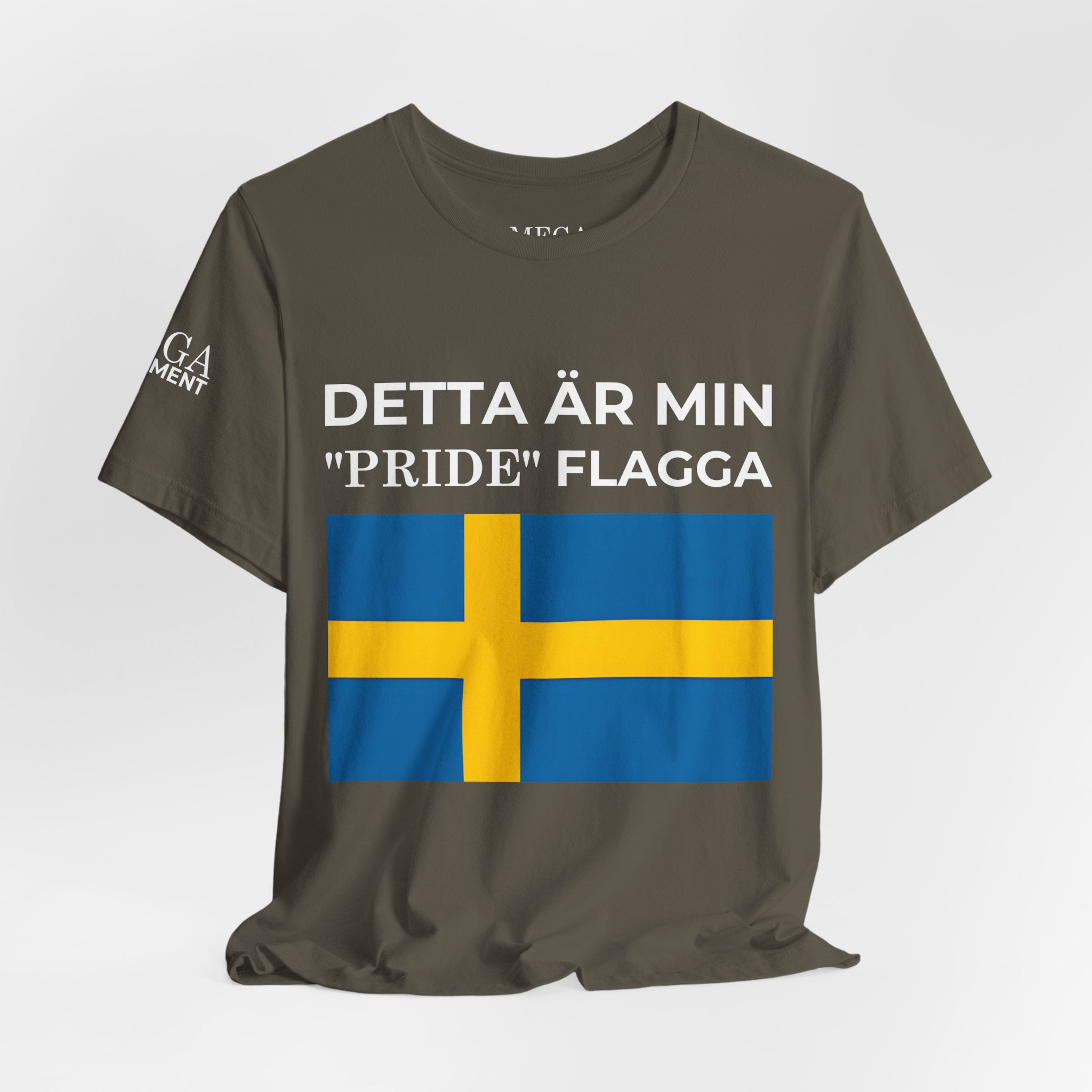 Swedish Flag Unisex Jersey Tee, Casual T-Shirt, Gifts for Sweden Lovers, Summer Style, Travel Apparel, National Day Wear - Mega Movement