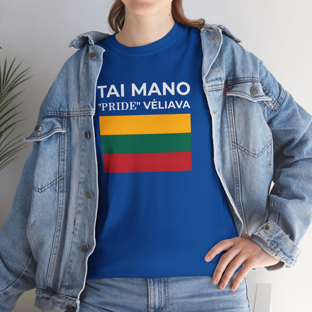 Tai Mano Pride Tee ( Small Print ) — Lithuanian Flag Graphic T-Shirt