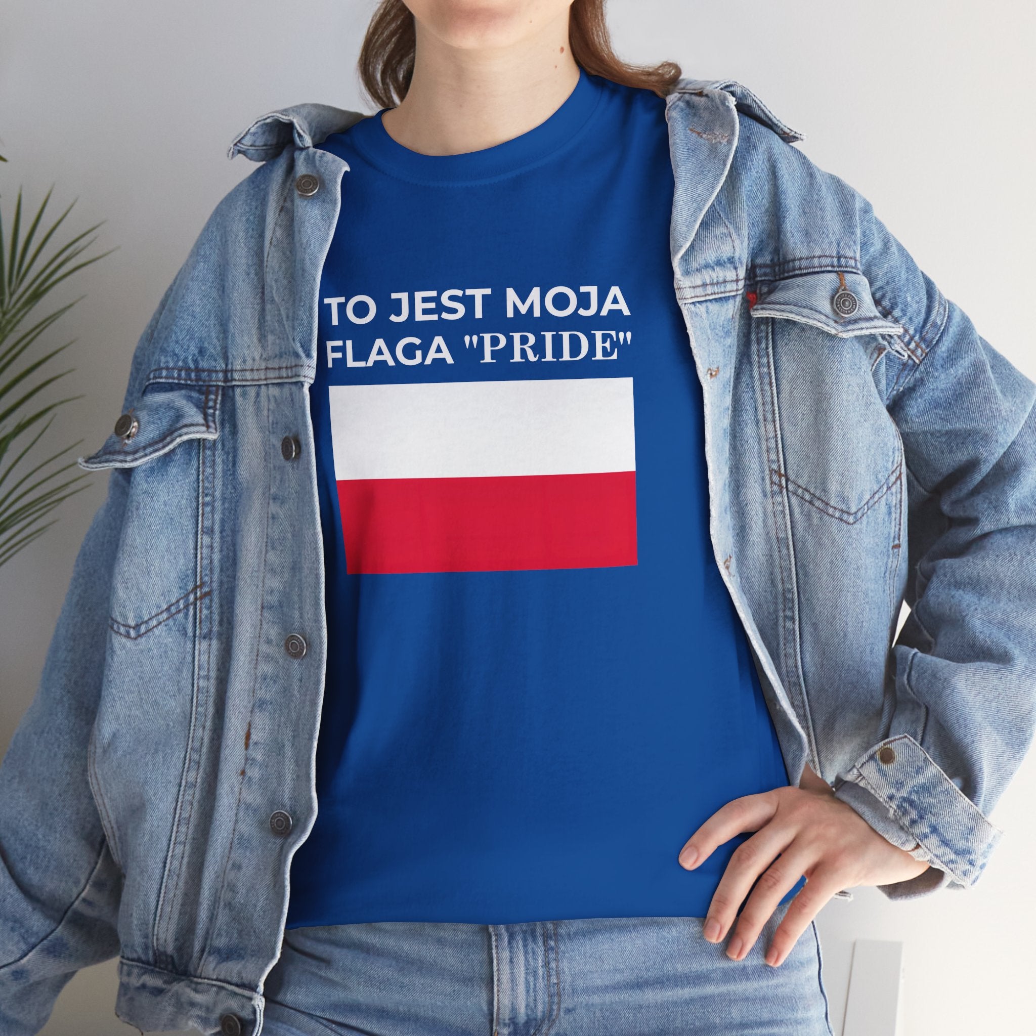 Polish Flag Tee ( Small Print ) — "To Jest Moja Flaga 'Pride'" Graphic T-Shirt