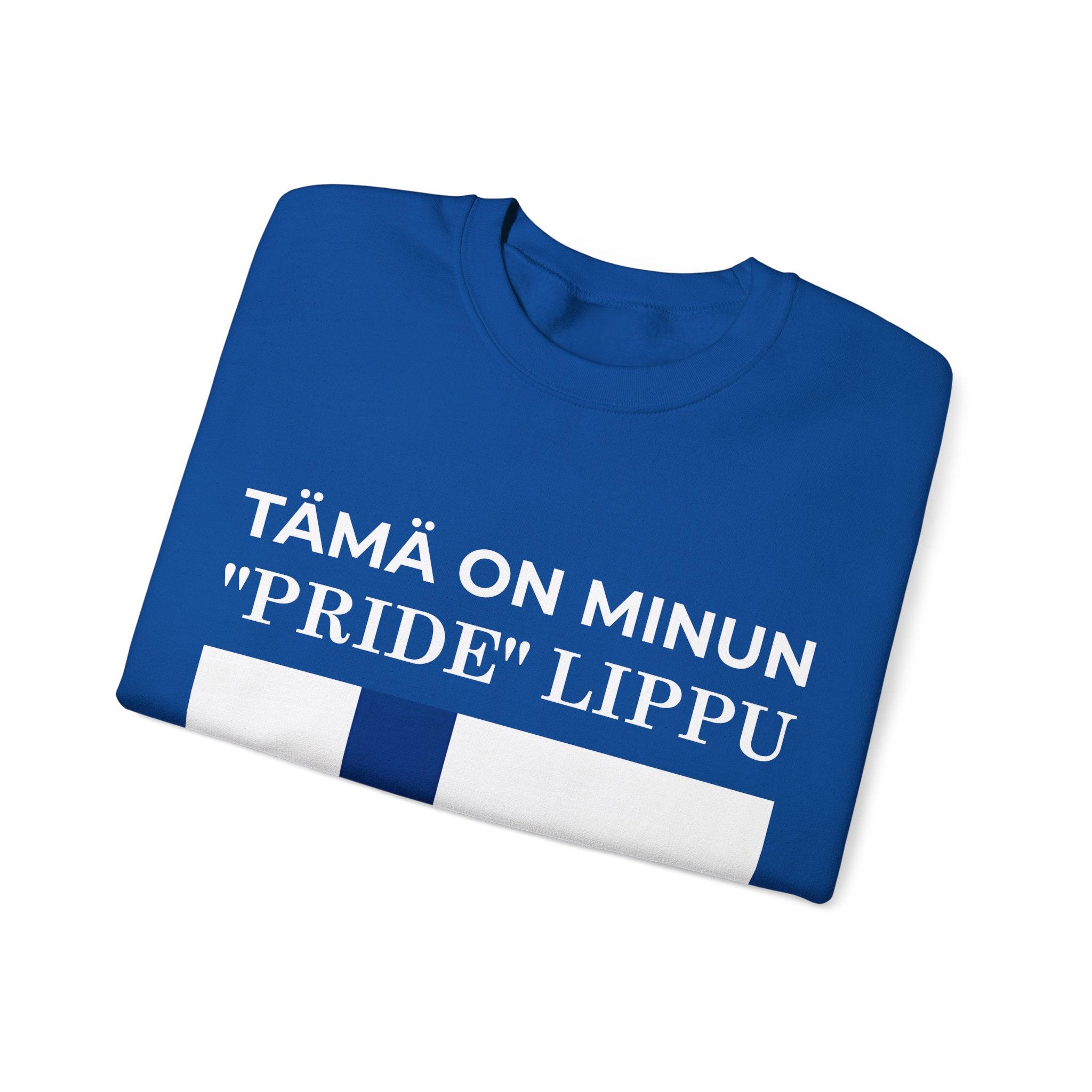 Finnish Pride Crewneck Sweatshirt, Unisex Sweatshirt, Pride Clothing, Comfortable Fashion - Mega Movement