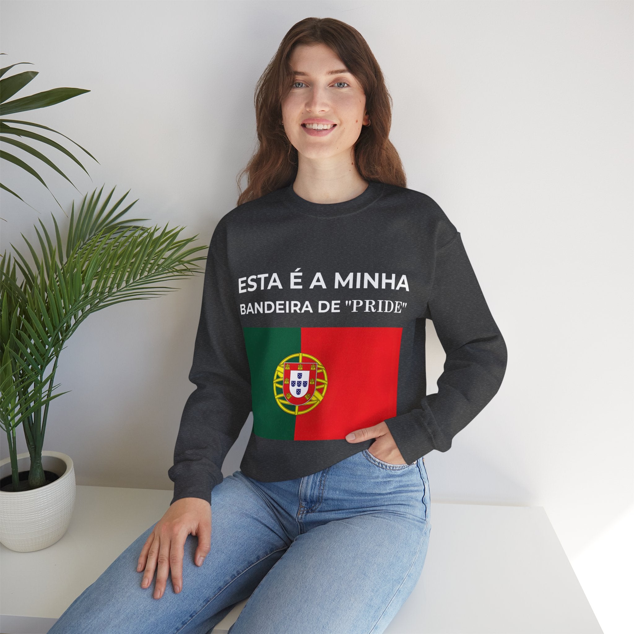 Portugal Pride Sweatshirt, Unisex Crewneck, Flag Design, Comfortable Gift for Celebrations - Mega Movement