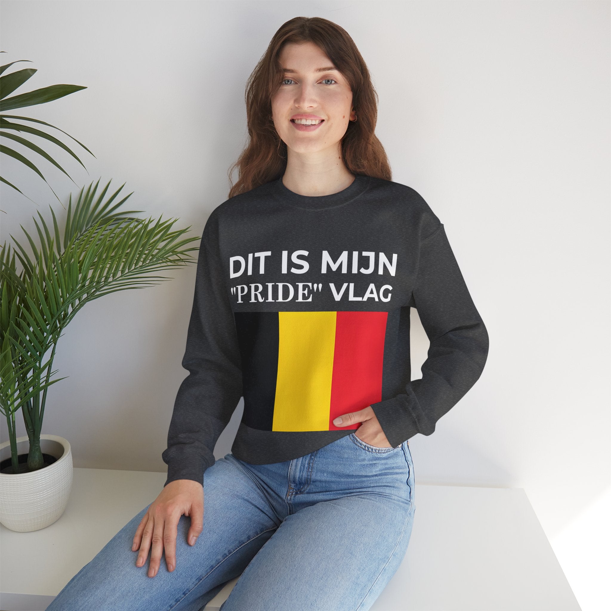 Belgian Pride Flag Sweatshirt – Unisex Heavy Blend Crew Neck for Celebrations, Casual Wear, Gifts - Mega Movement