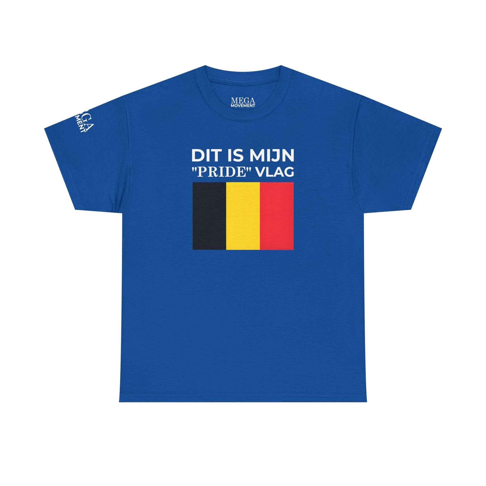 Belgian Pride Flag Unisex Tee ( Small Print )- Celebrate Patriotism, Casual Wear, Gift for Allies