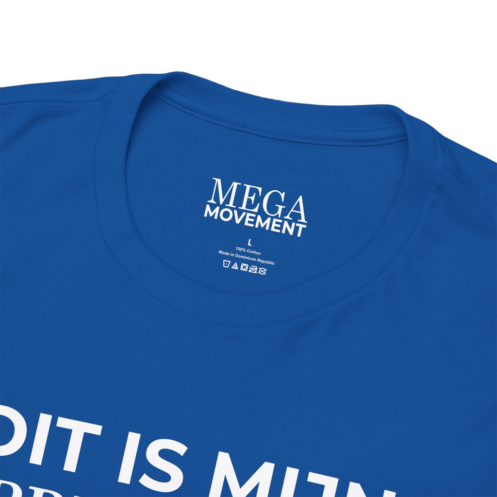 Dutch Pride Flag T-Shirt ( Small Print ) — "Dit Is Mijn 'Pride' Vlag" Cotton Tee