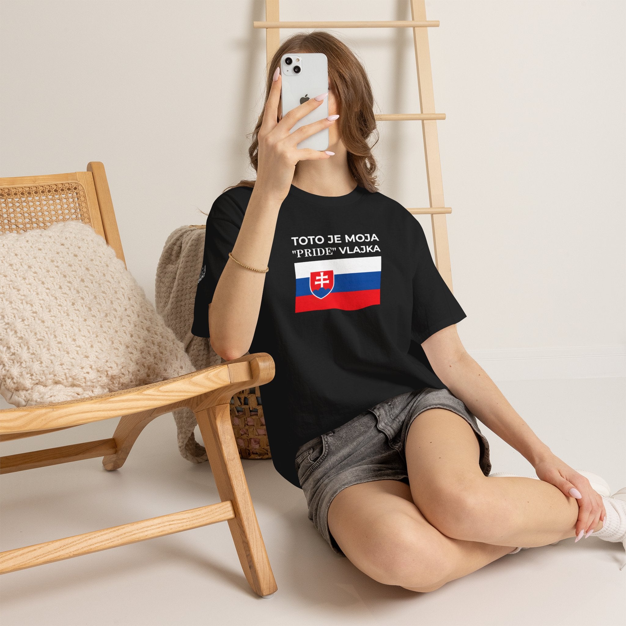 Slovak Flag Tee ( Small Print ) — "Toto je moja 'Pride' vlajka"