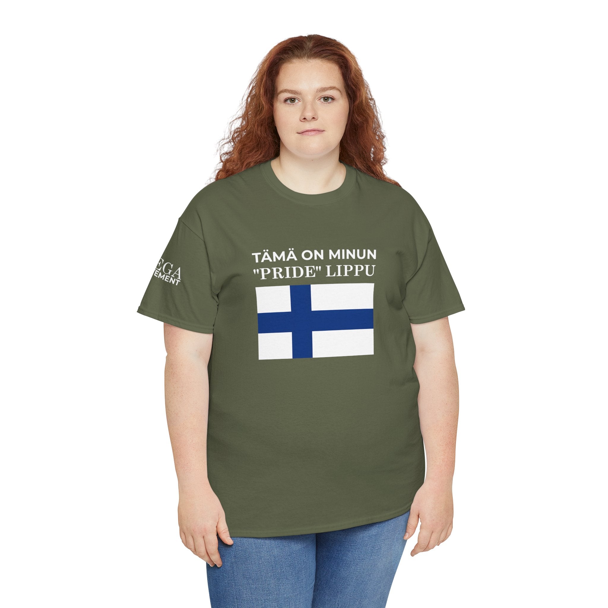 Finnish Flag T‑Shirt ( Small Print ) — “Tämä on minun 'pride' lippu” Patriotic Tee