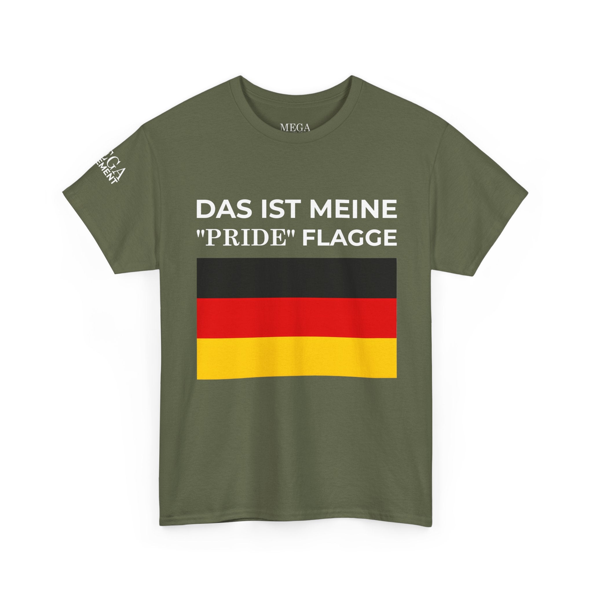 German Flag Tee ( Small Print ) — "Das ist meine 'Pride' Flagge" Graphic T-Shirt