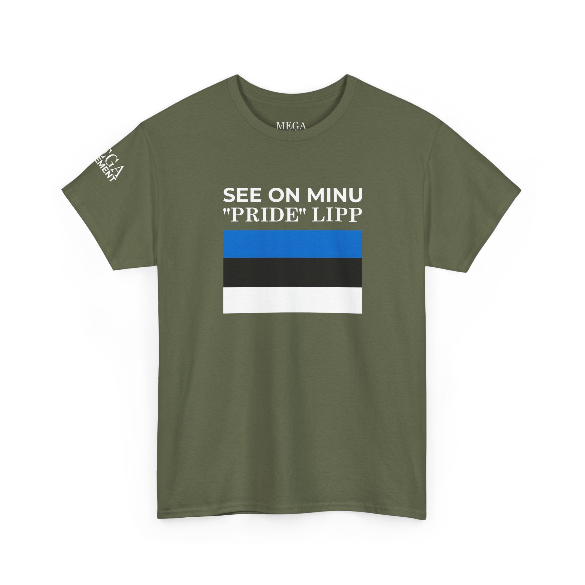 See On Minu 'Pride' Lipp T‑Shirt ( Small Print ) — Blue White Stripe Pride Tee