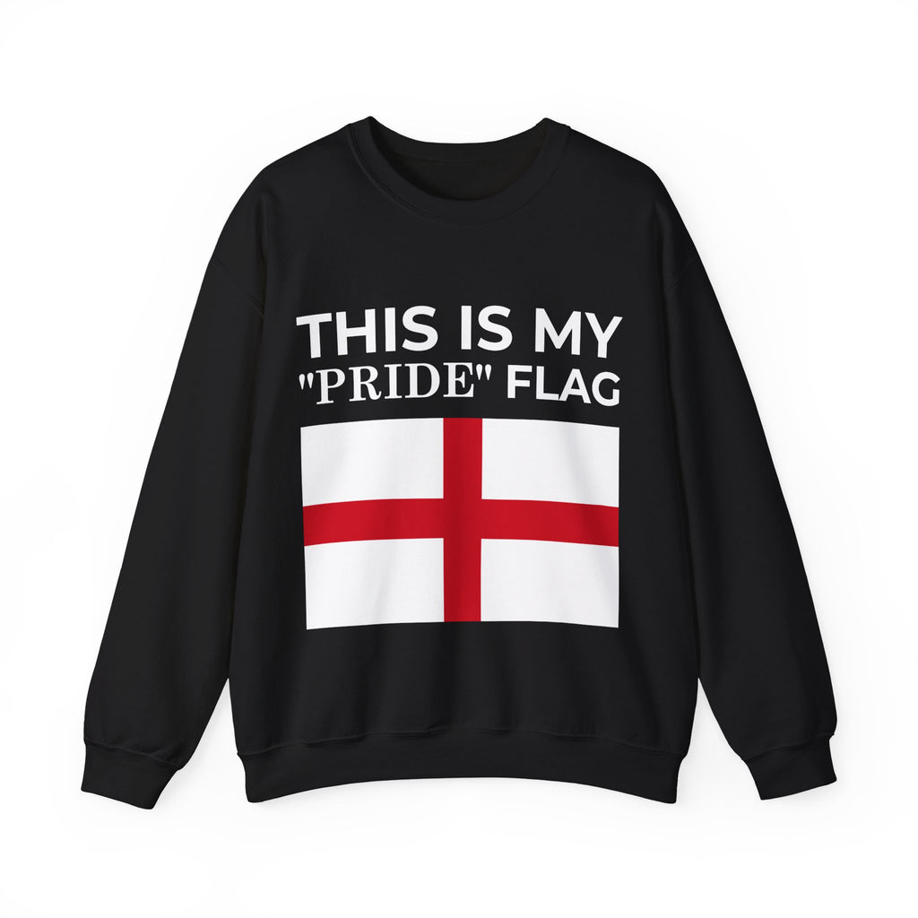 English Pride Flag Sweatshirt, Unisex Crewneck Sweatshirt, Statement Clothing - Mega Movement