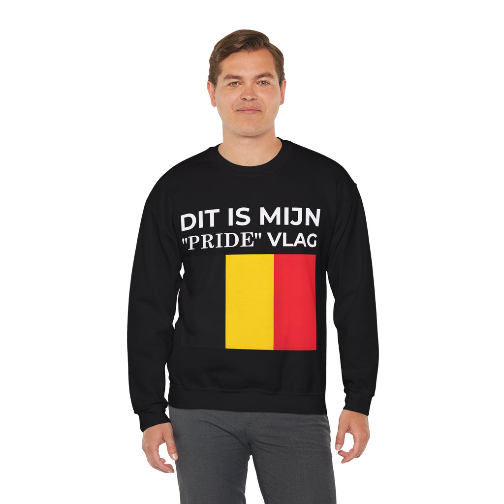 Belgian Pride Flag Sweatshirt – Unisex Heavy Blend Crew Neck for Celebrations, Casual Wear, Gifts - Mega Movement