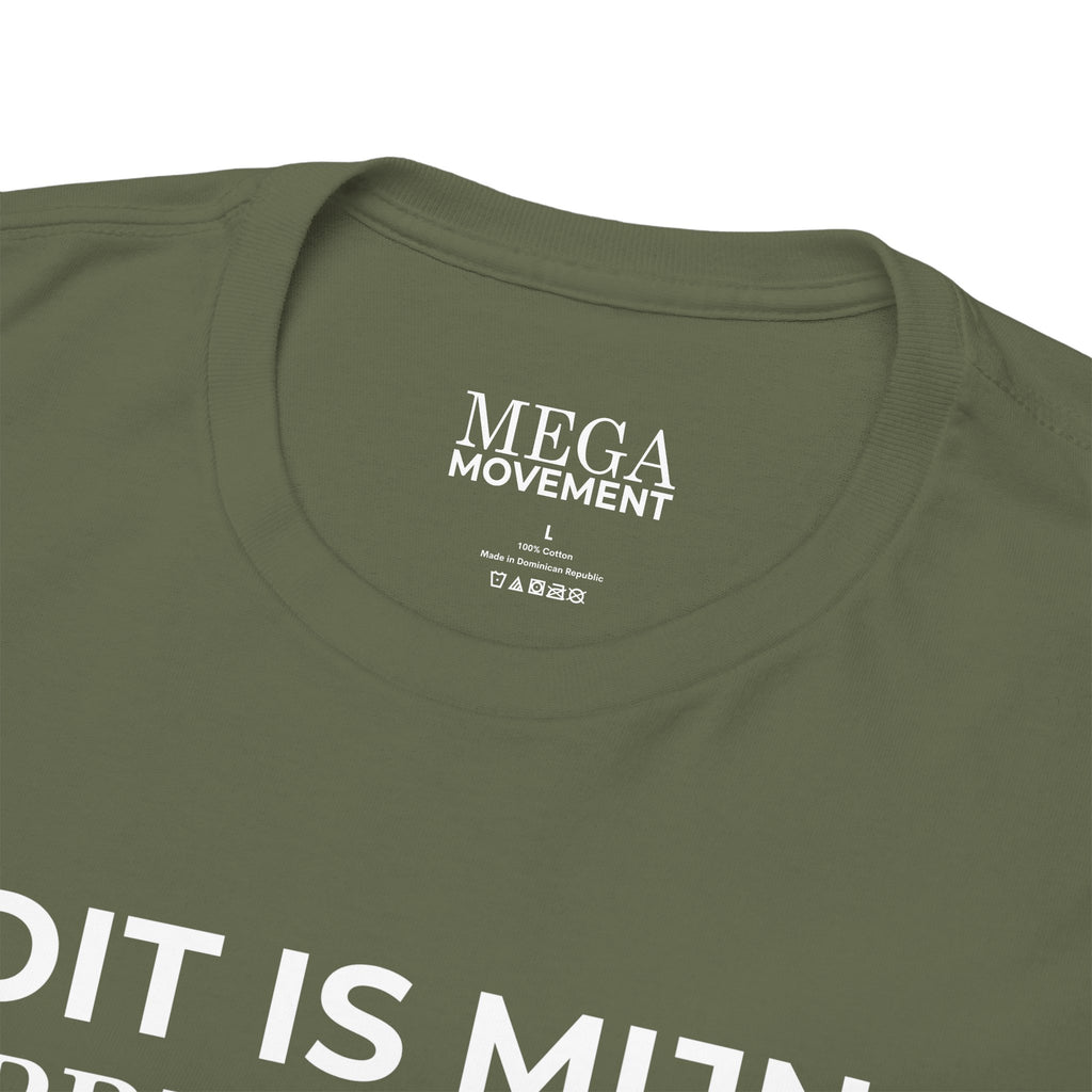 Dutch Pride Flag T-Shirt ( Small Print ) — "Dit Is Mijn 'Pride' Vlag" Cotton Tee