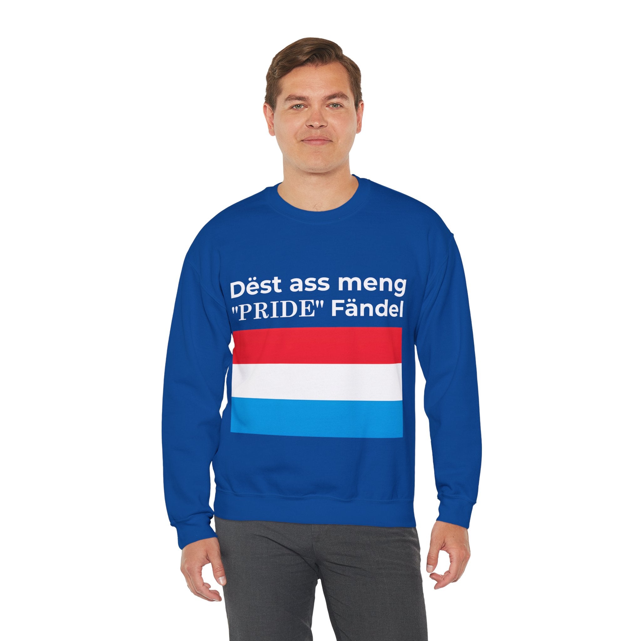 Luxembourg Pride Graphic Sweatshirt, Cozy Apparel, Unisex Pride Crewneck, Fashion, Gift for Allies - Mega Movement