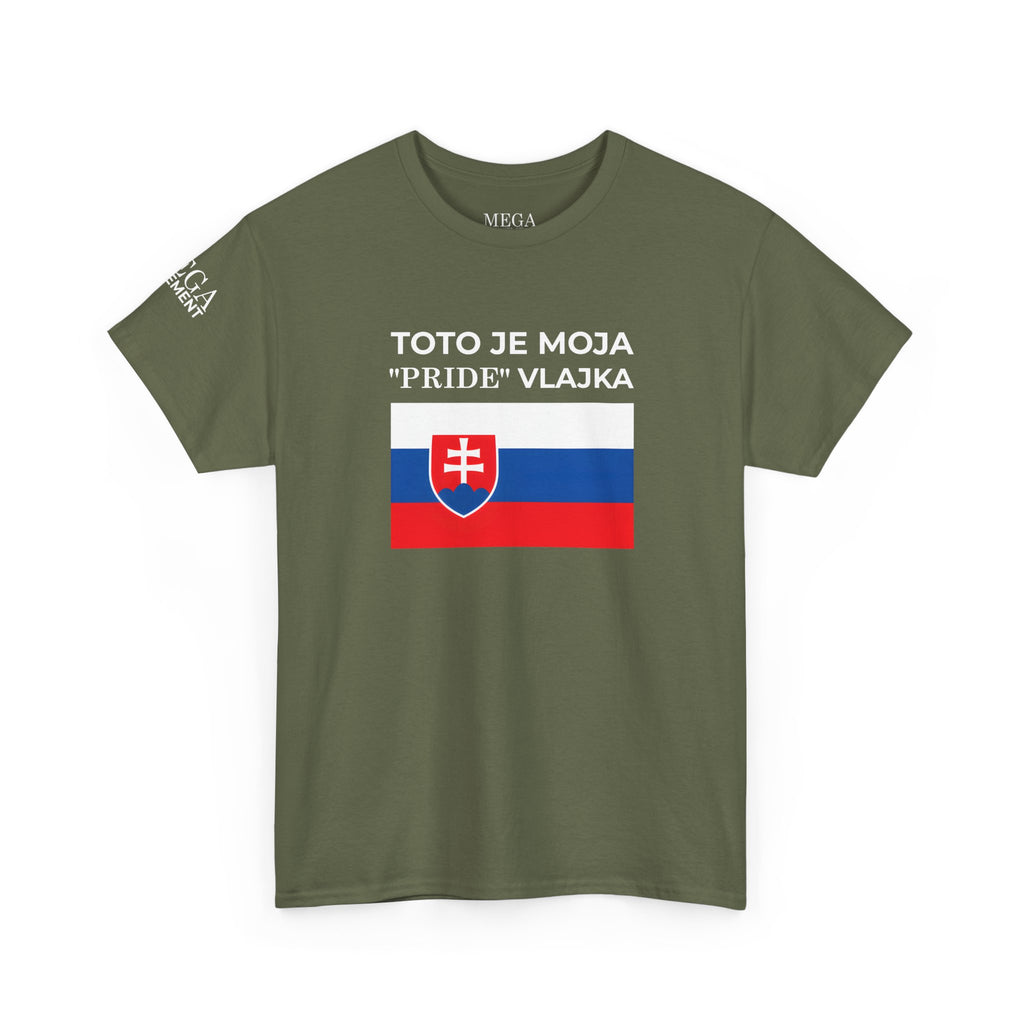 Slovak Flag Tee ( Small Print ) — "Toto je moja 'Pride' vlajka"