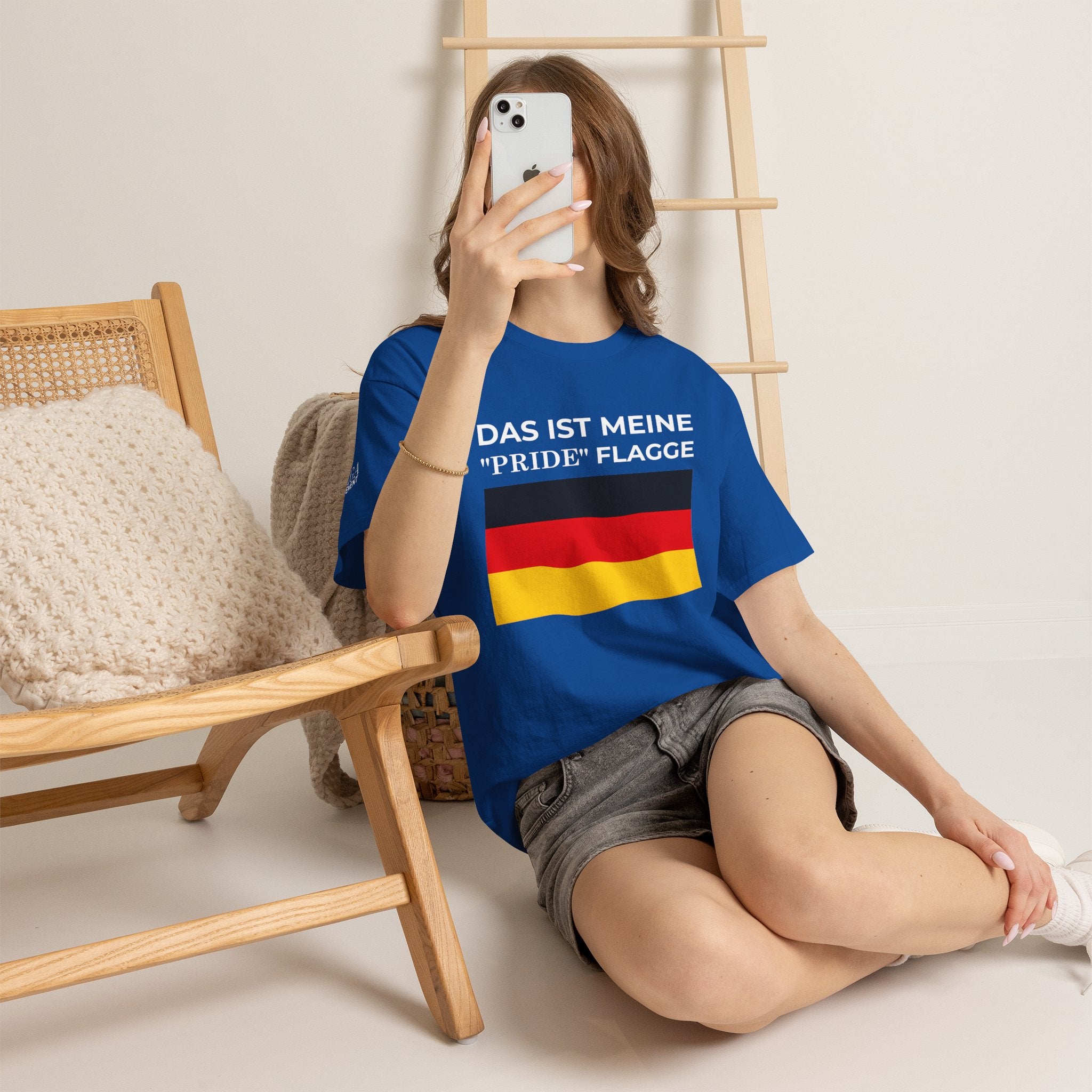 German Flag Tee ( Small Print ) — "Das ist meine 'Pride' Flagge" Graphic T-Shirt