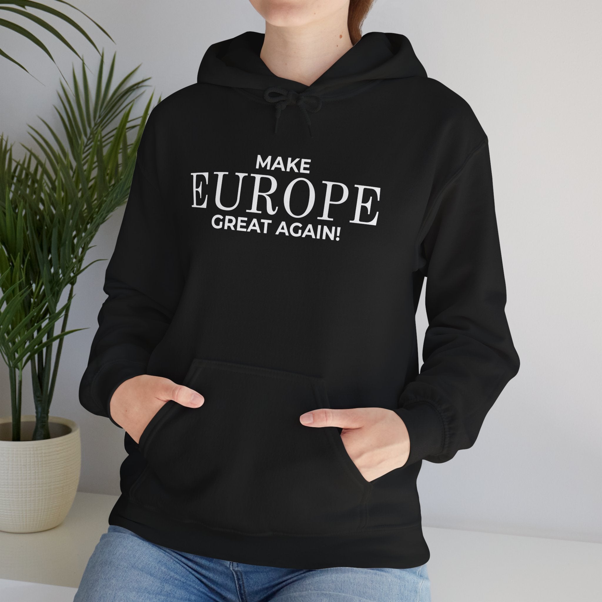 Make Europe Great Again Cozy Unisex Hoodie for Everyday Comfort, Casual Streetwear, Birthday Gift, Holiday Layers, Stylish Loungewear - Mega Movement