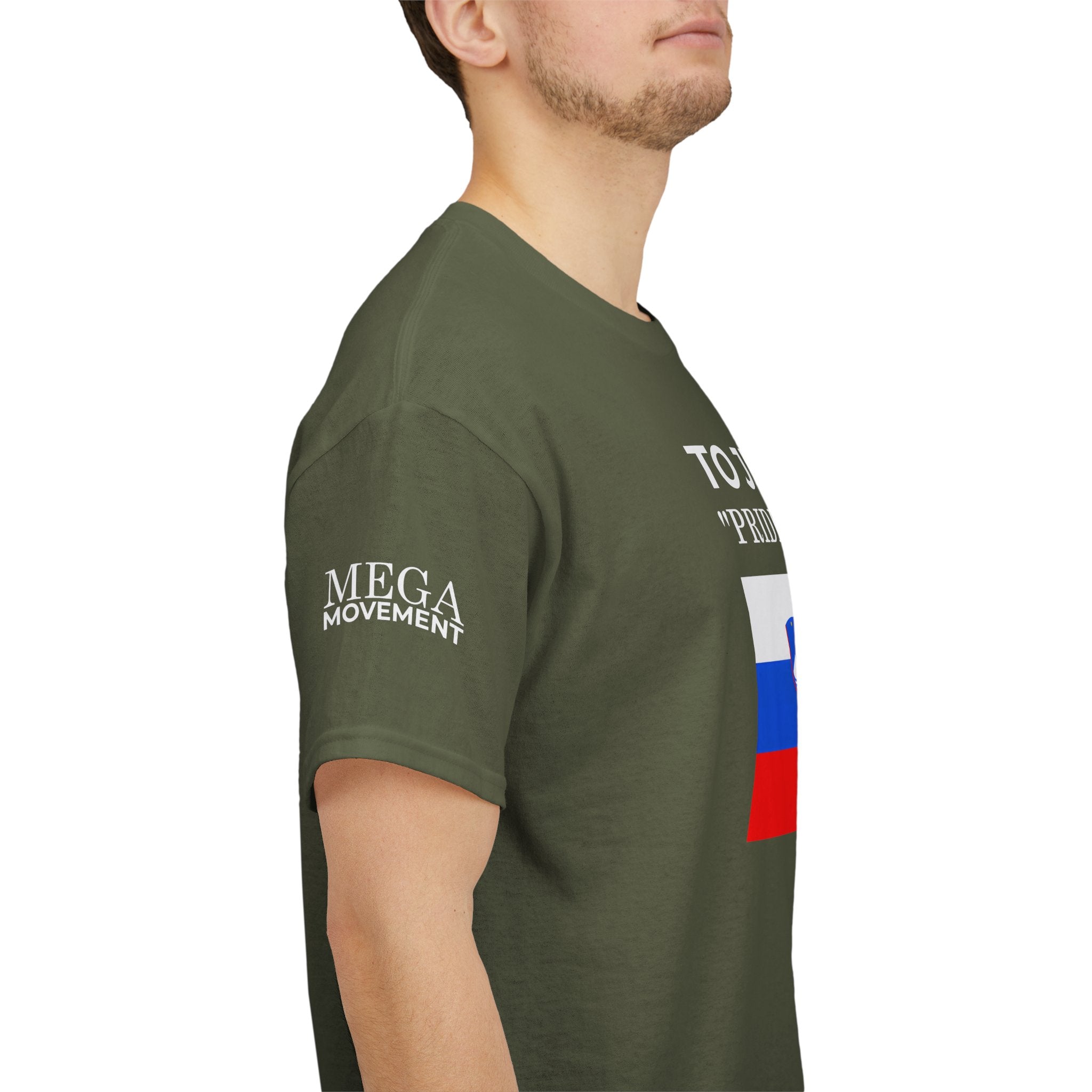 Slovenia Flag Tee ( Small Print ) — "To Je Moja Pride Zastava" Patriotic T-Shirt