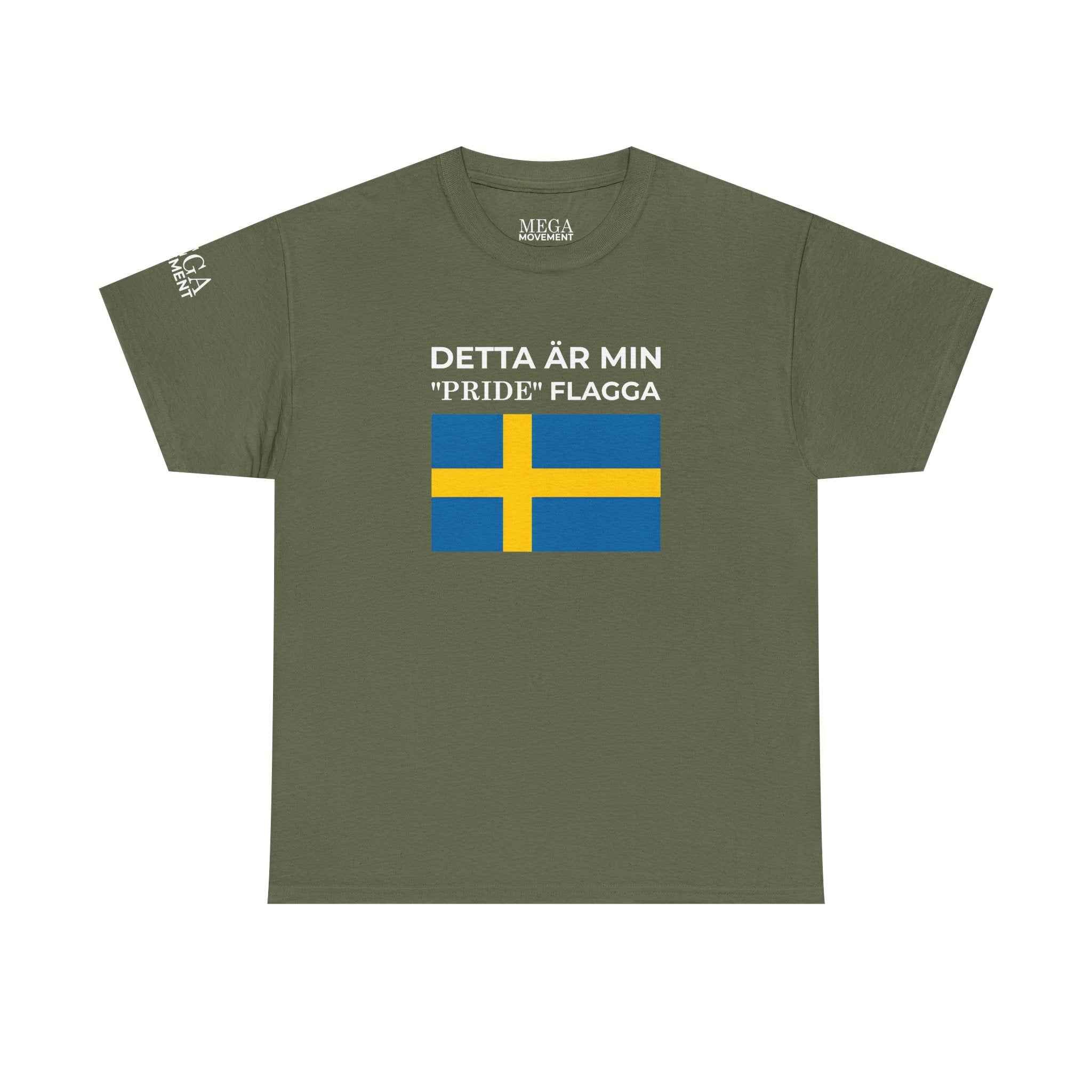 Sweden Pride T-Shirt ( Small Print ) — "Detta är min Pride-flagga" Tee