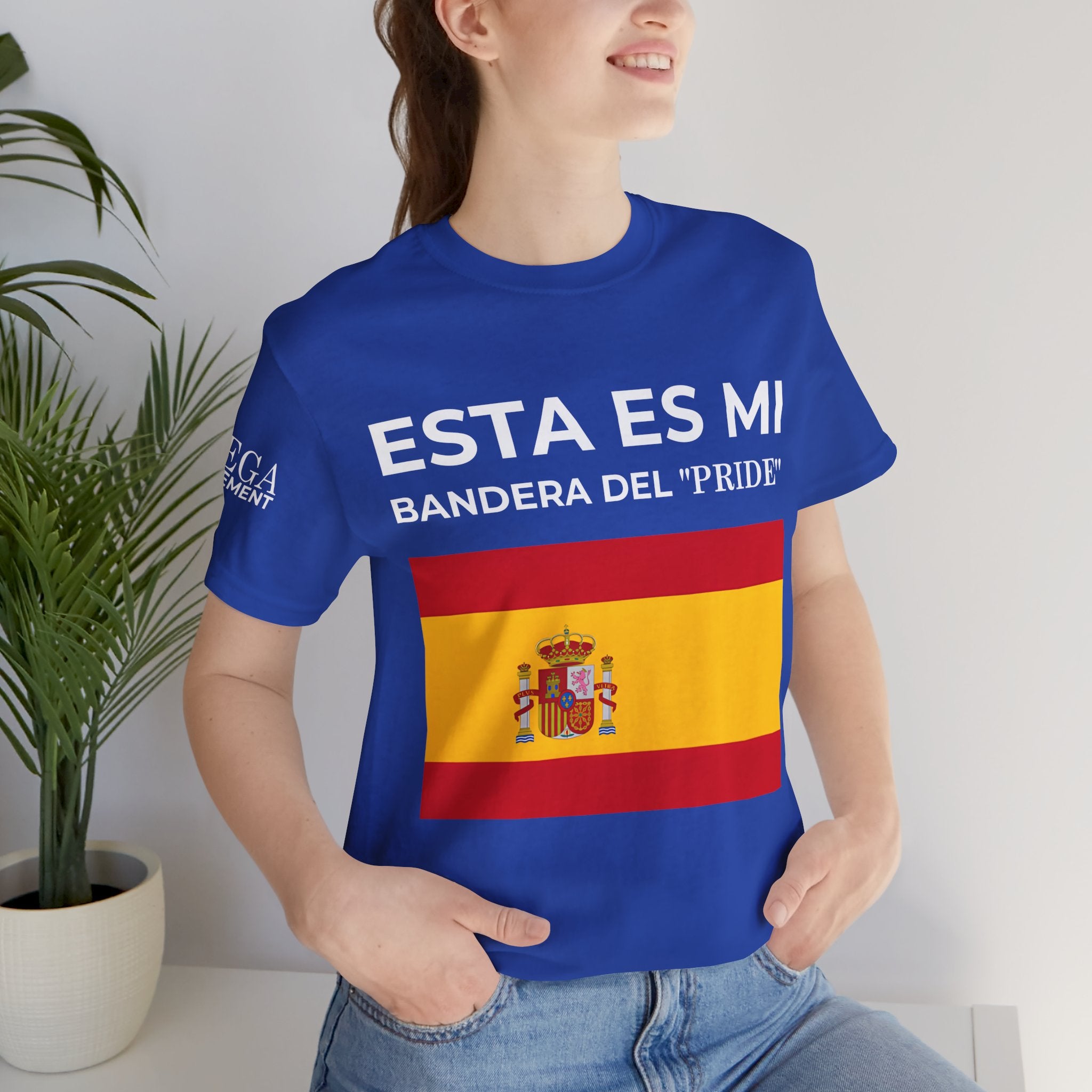 Spanish Pride Flag Tee, Unisex Short Sleeve Shirt, Festival Outfit, Celebration Wear, Casual Tee - Mega Movement