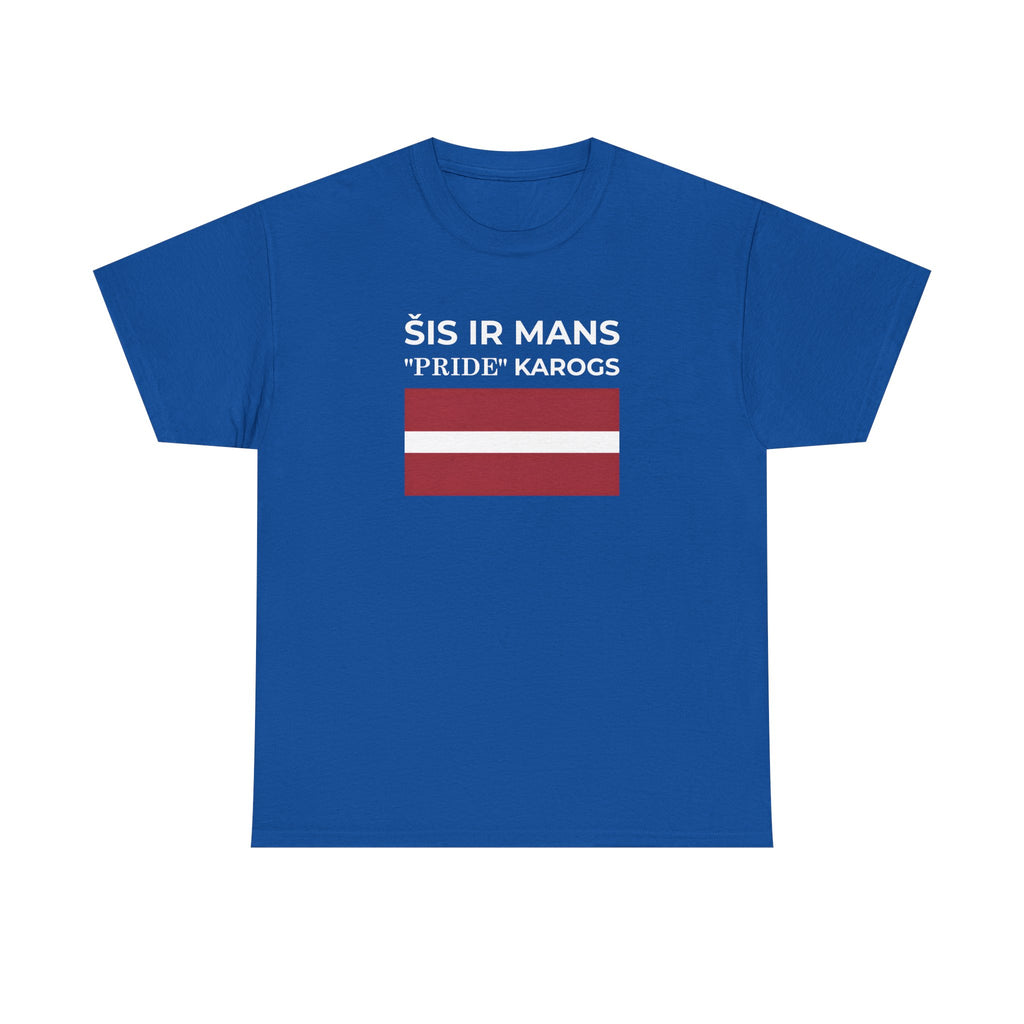 Latvian Pride Flag T‑Shirt ( Small Print ) — "Šis ir mans 'Pride' karogs" Tee