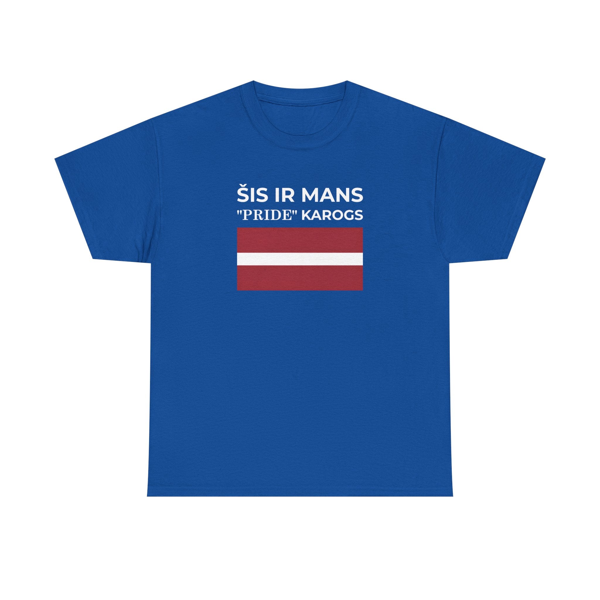 Latvian Pride Flag T‑Shirt ( Small Print ) — "Šis ir mans 'Pride' karogs" Tee