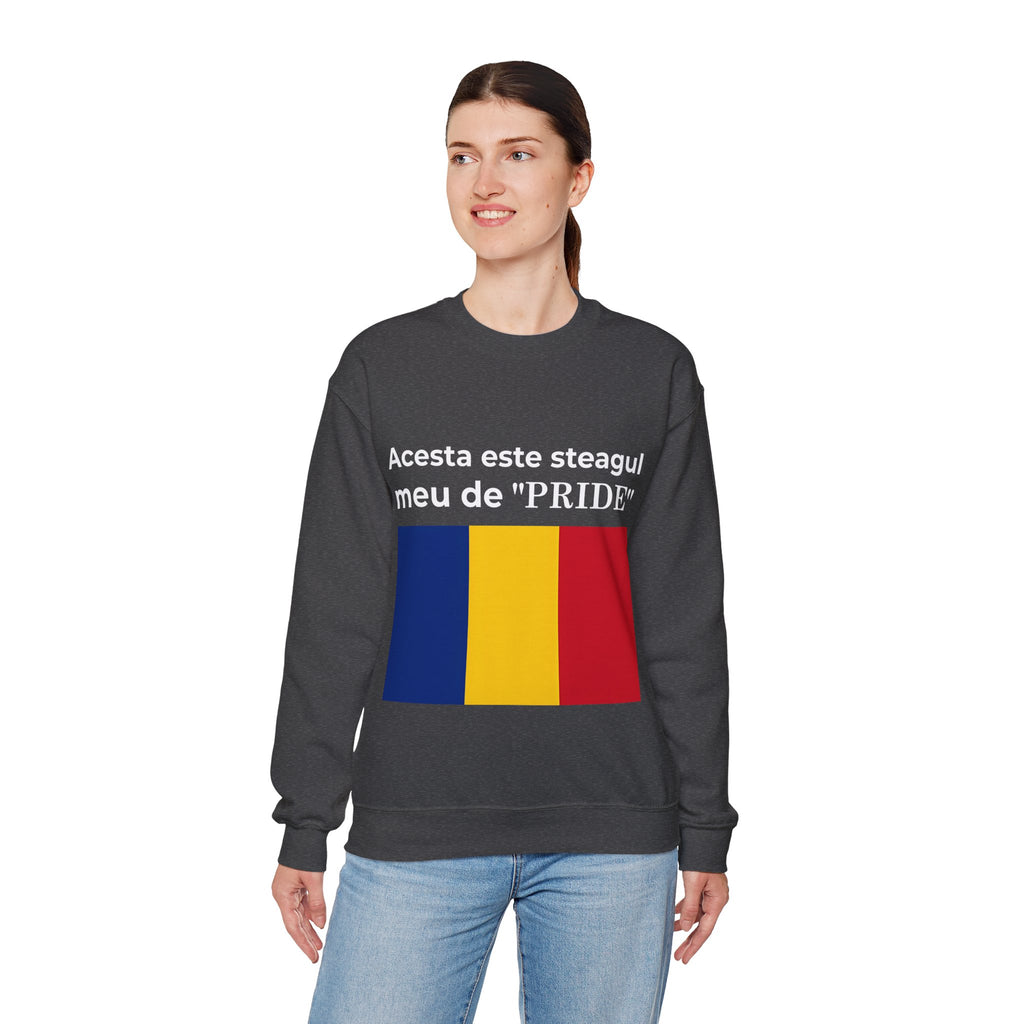 Romania Pride Sweatshirt, Cozy Crewneck Shirt, Unisex Pride Apparel, Casual Everyday Wear - Mega Movement