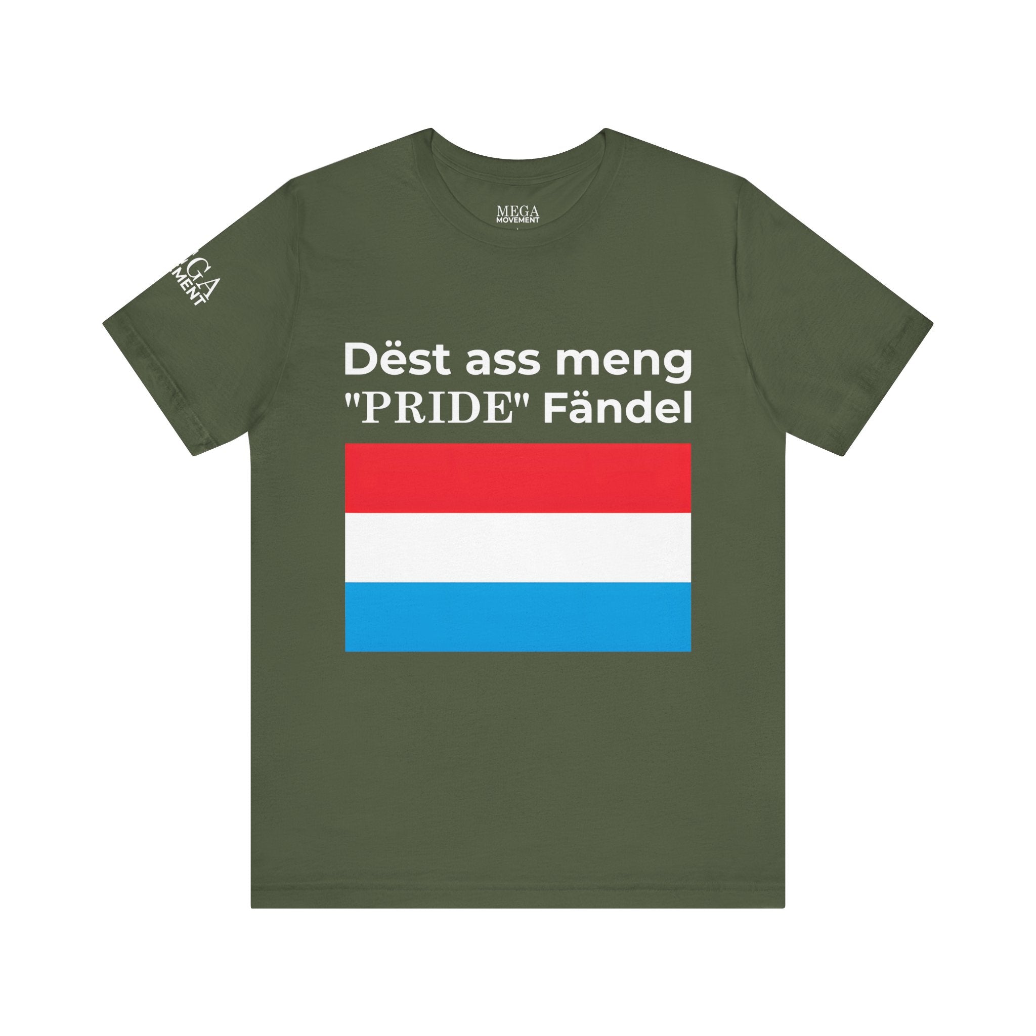 Luxembourg Pride Flag Unisex Tee, Patriotic Pride, Casual Wear, Unisex Shirt - Mega Movement
