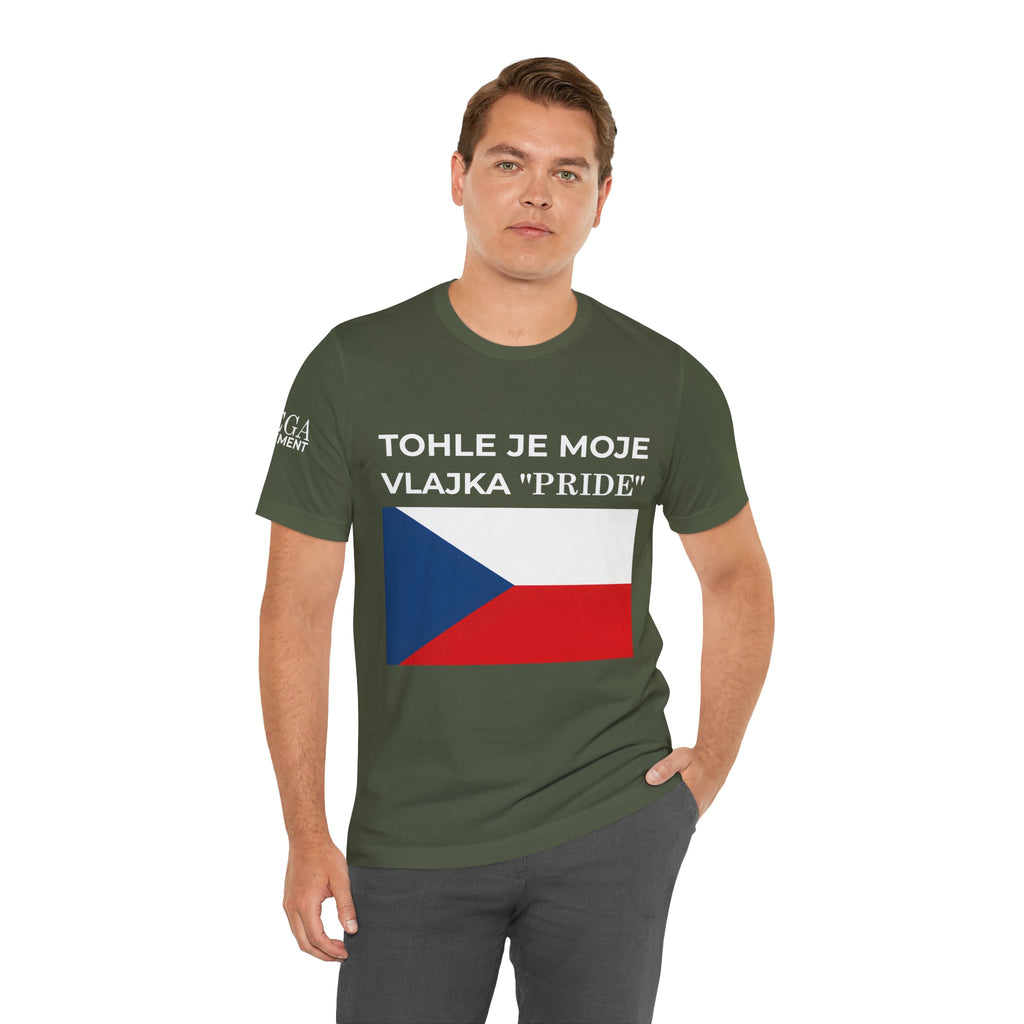 Czech Flag Unisex Jersey Tee, Casual Style, Travel Enthusiast Gift, National Pride Shirt, Summer Wardrobe Essential - Mega Movement