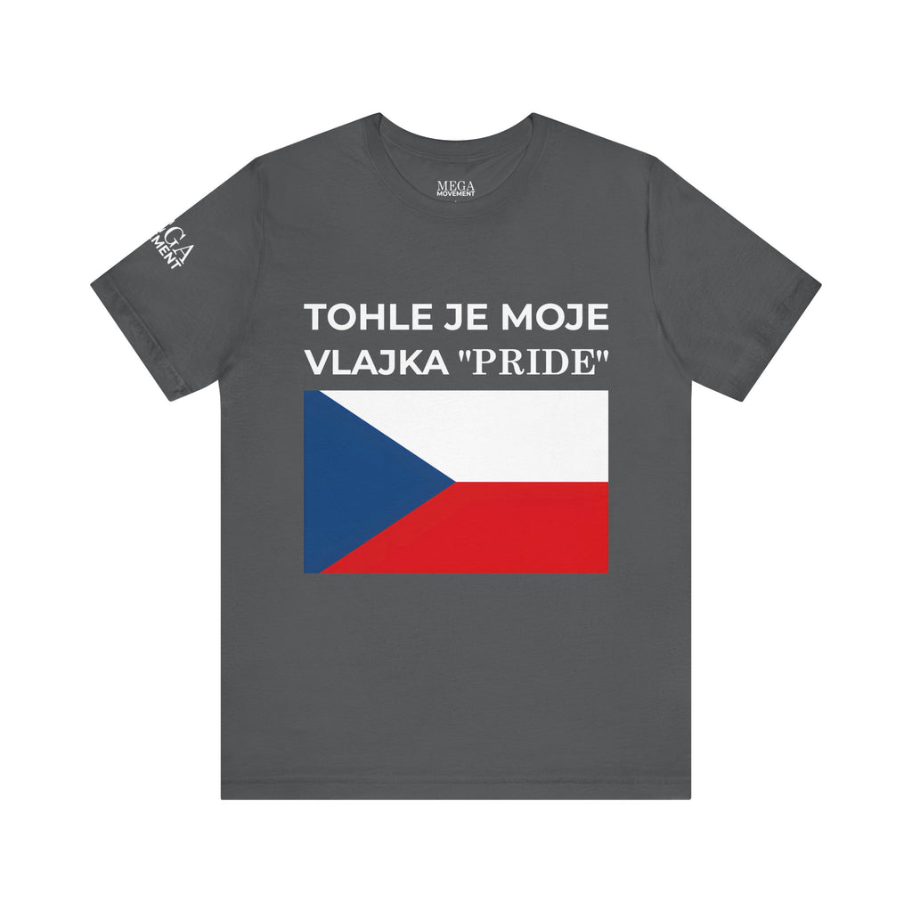 Czech Flag Unisex Jersey Tee, Casual Style, Travel Enthusiast Gift, National Pride Shirt, Summer Wardrobe Essential - Mega Movement