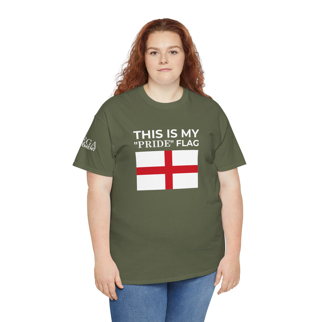 England Flag T‑Shirt ( Small Print ) — "This Is My 'Pride' Flag" Patriotic Tee