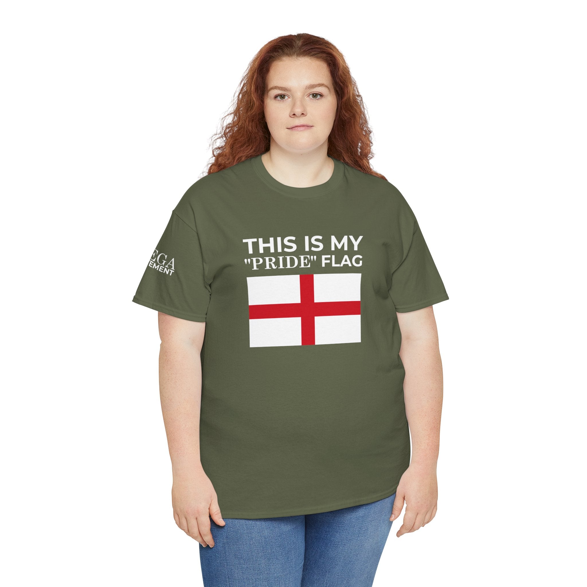 England Flag T‑Shirt ( Small Print ) — "This Is My 'Pride' Flag" Patriotic Tee